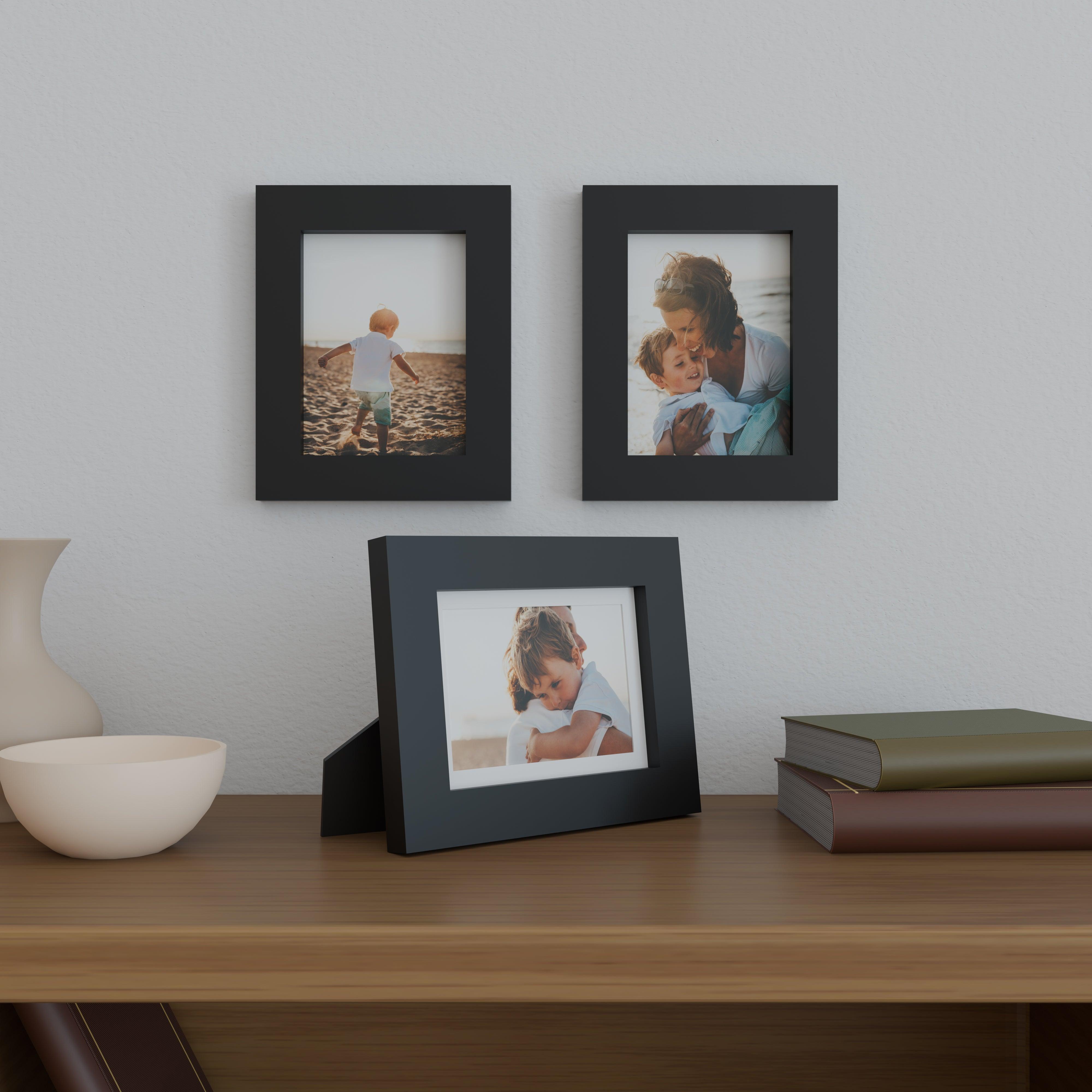 6x8 Matted Wood Frame - Signature Glass