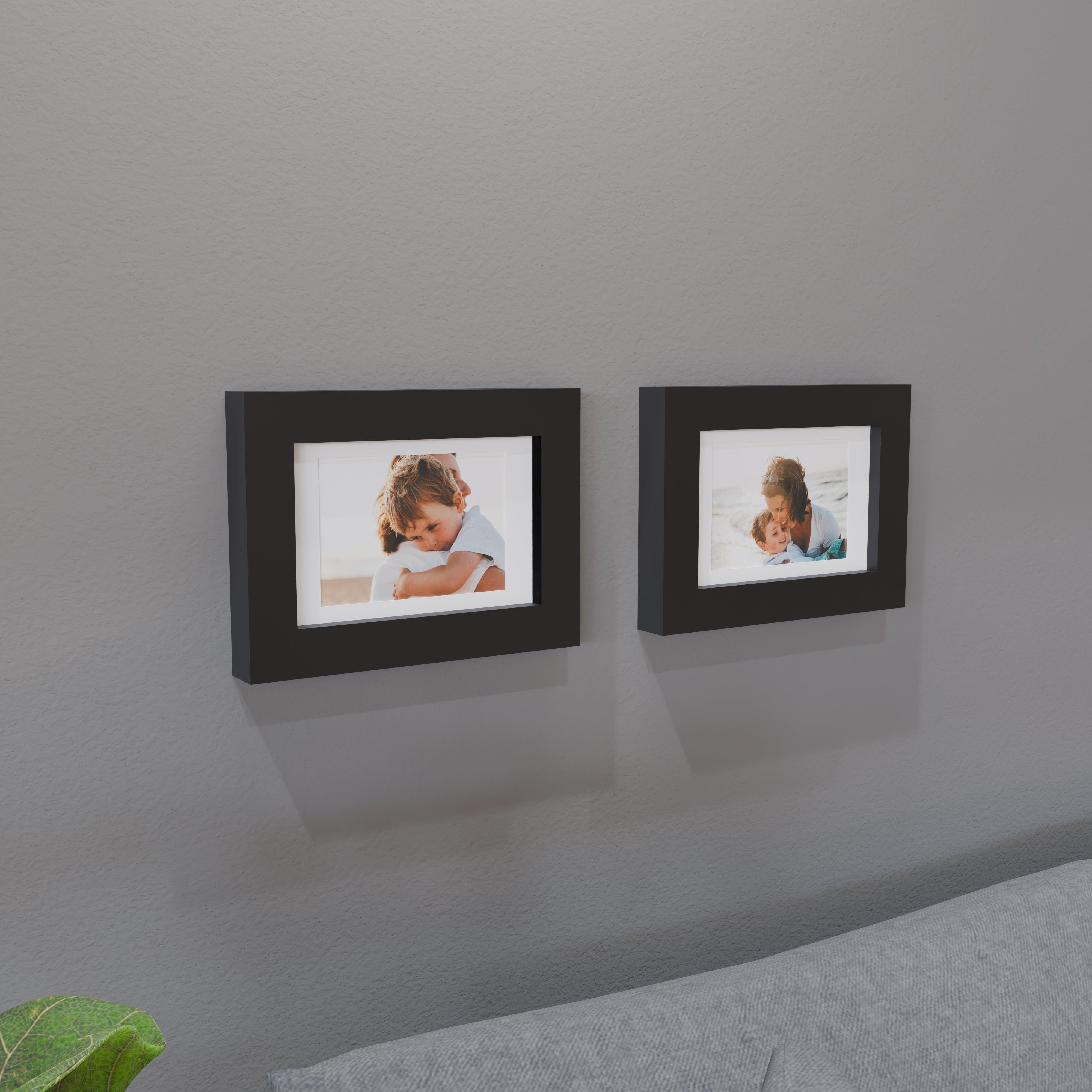 6x9 Matted Wood Frame - Signature Glass