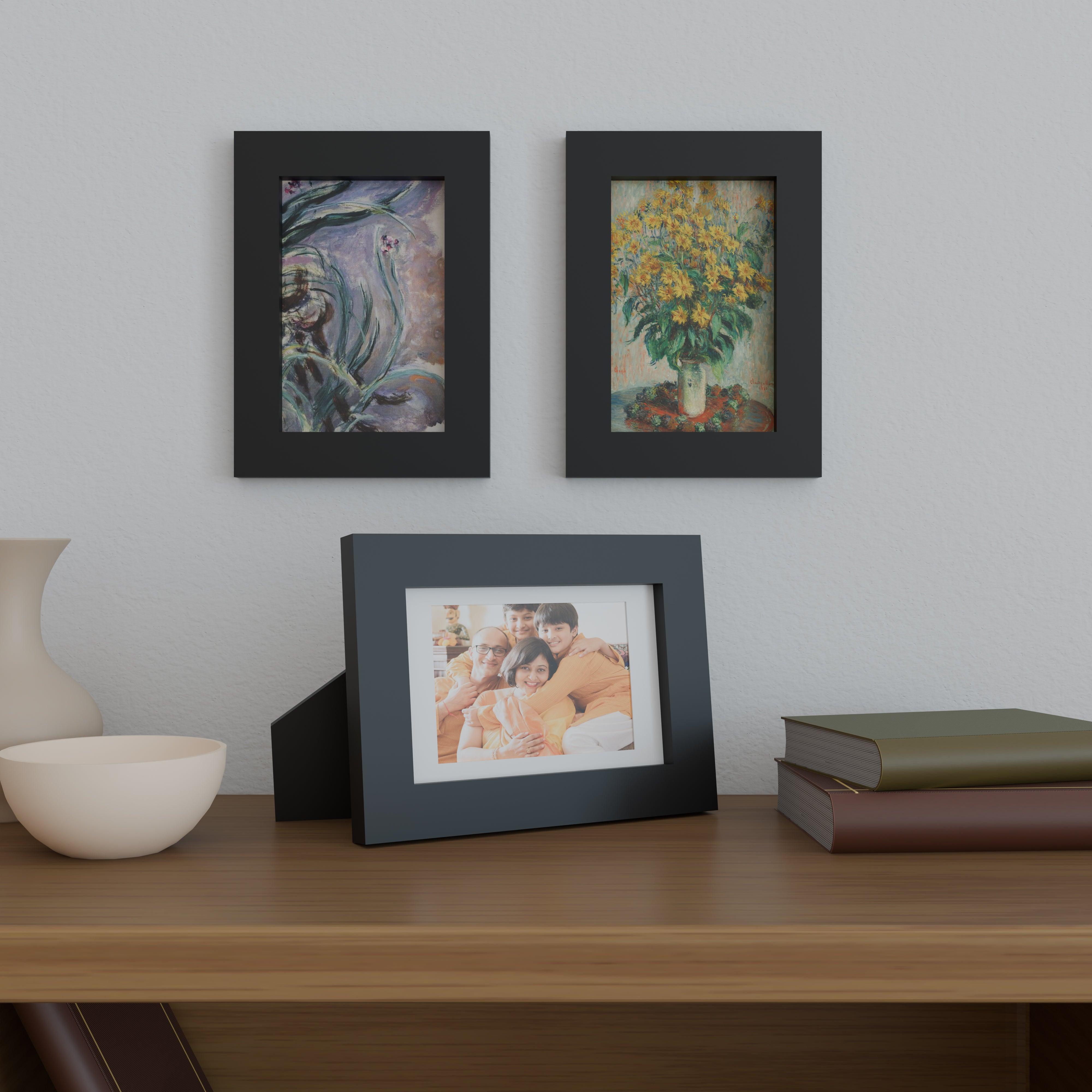 6x9 Marco Foto Madera Mate