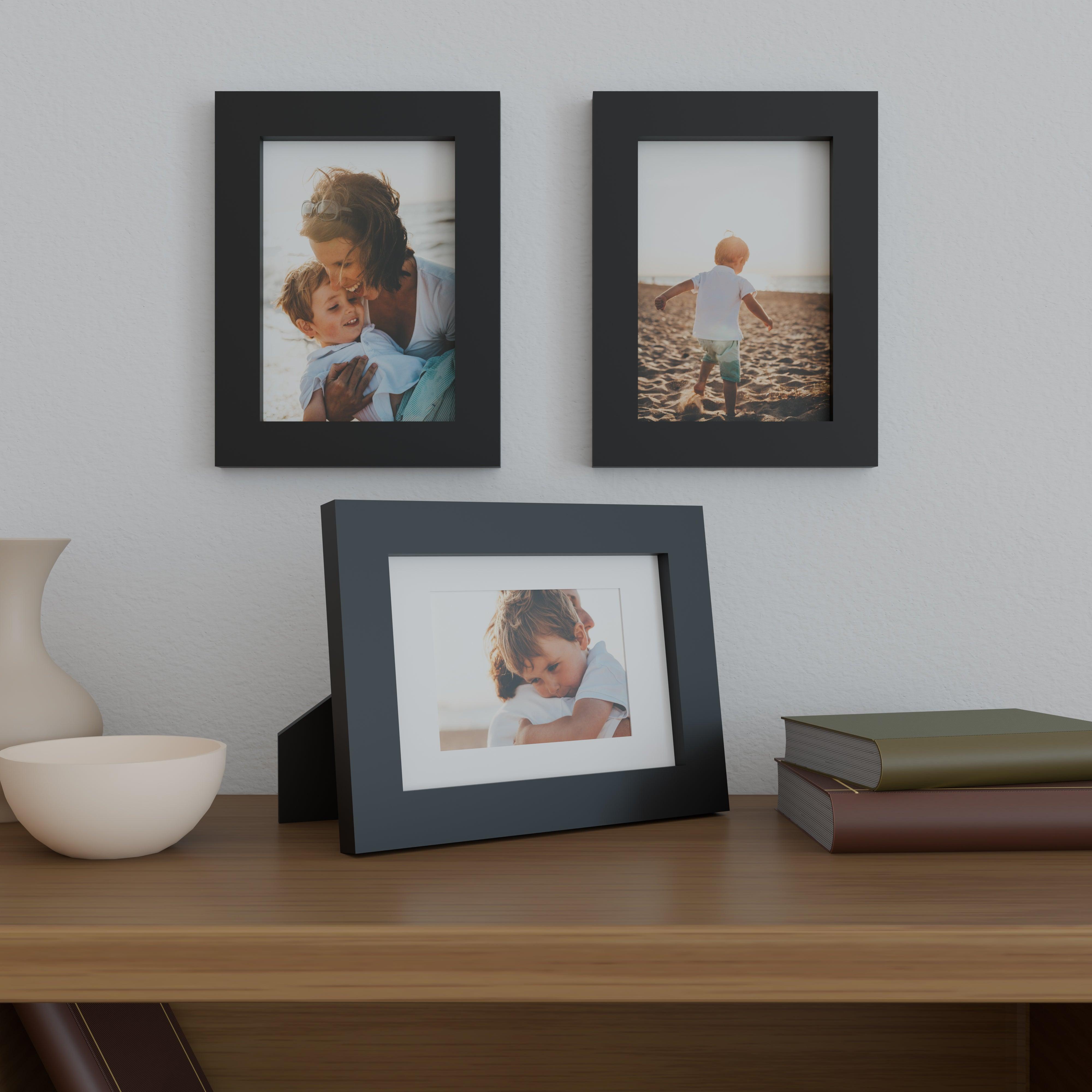 7x10 Matted Wood Frame - Signature Glass