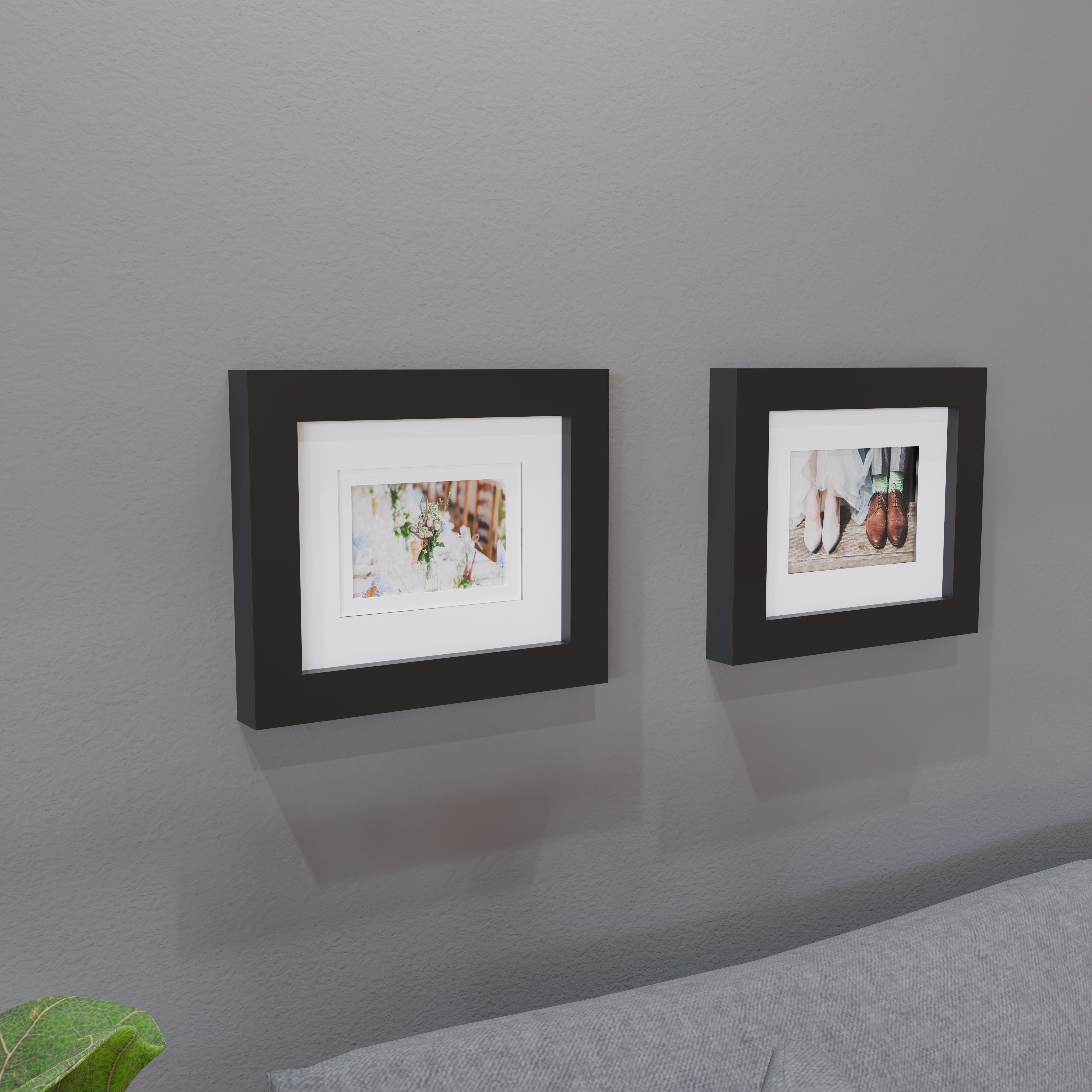 8x10 Multi-Mat Wood Frame - Signature Glass
