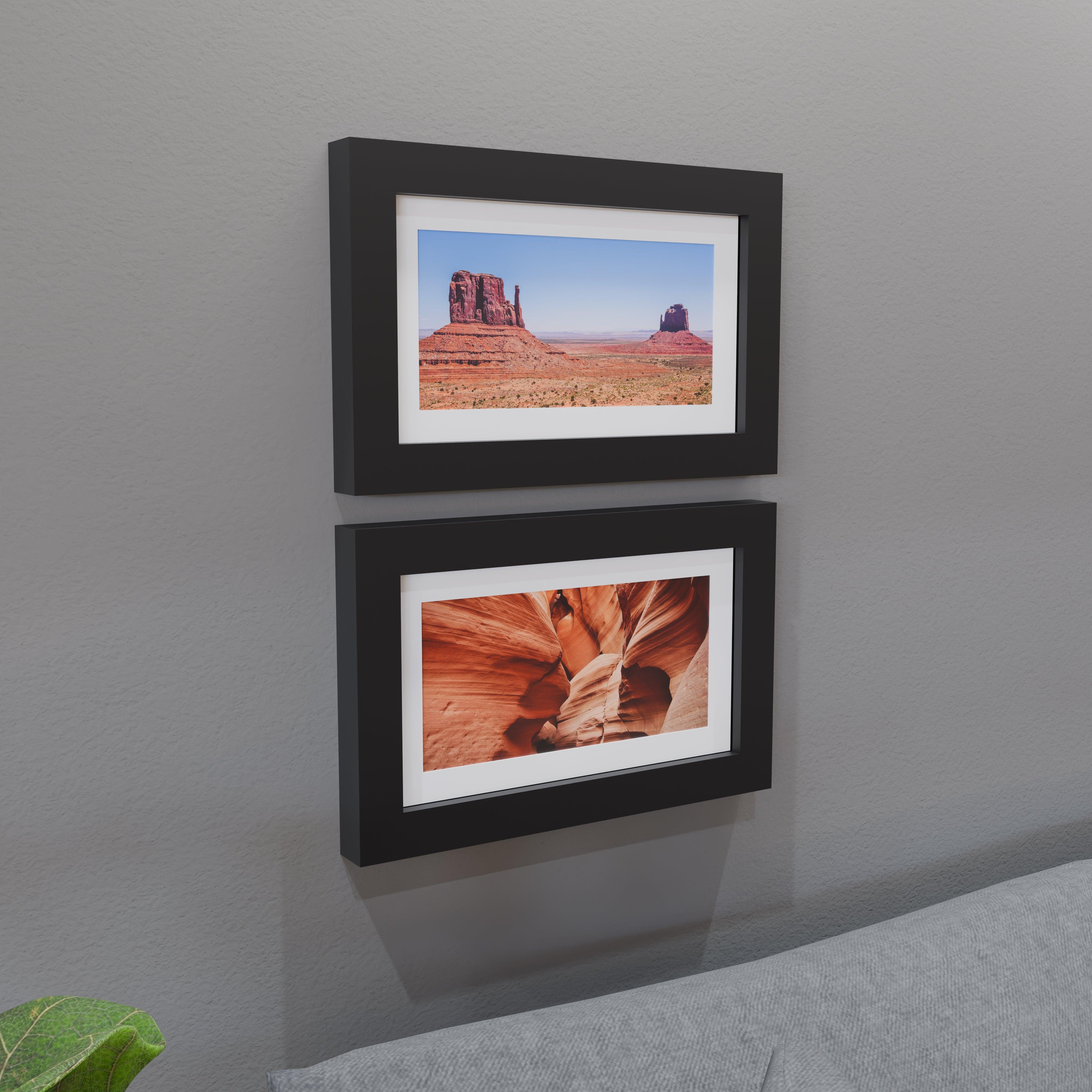 8x14 Matted Wood Frame - Signature Glass