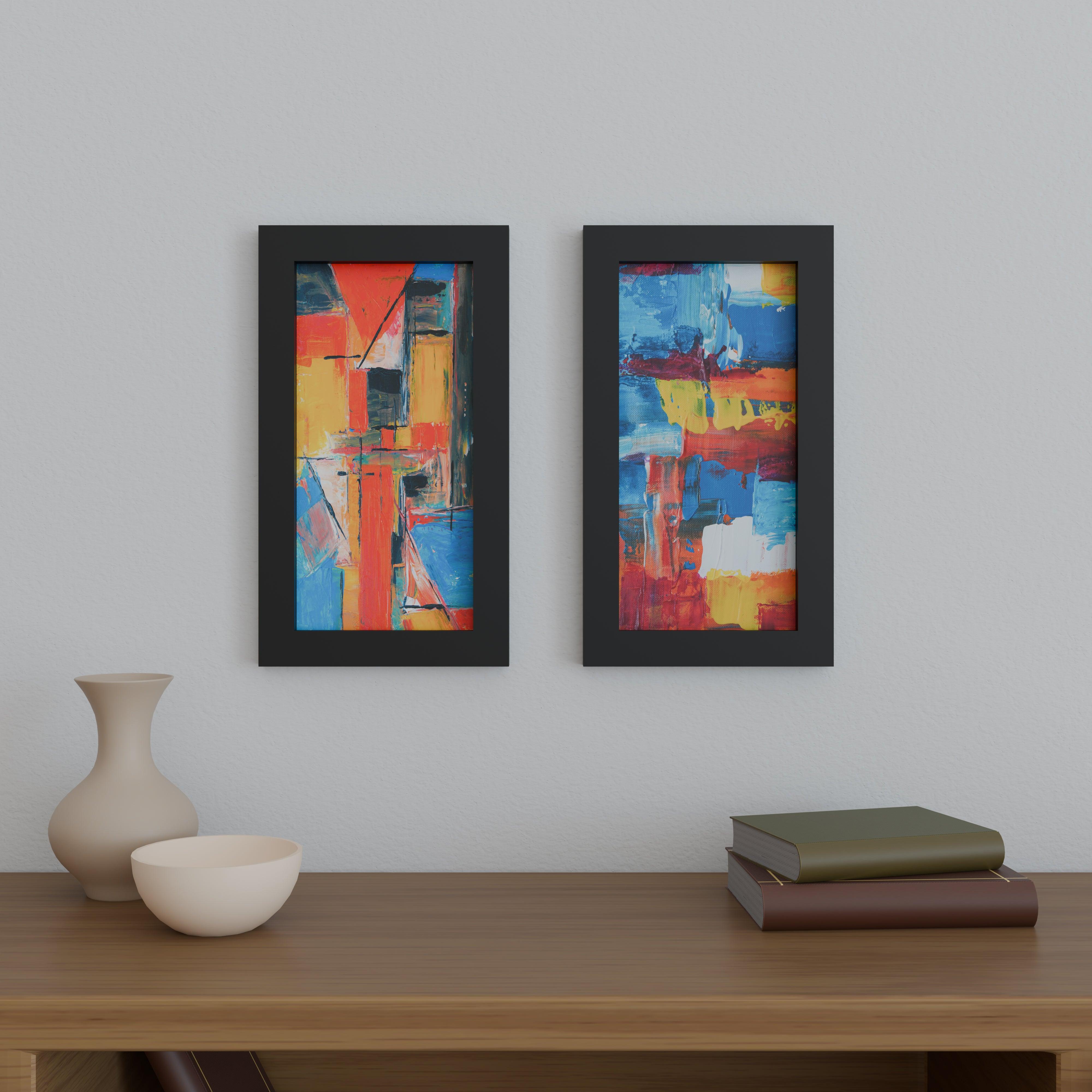 8x16 Matted Wood Frame - Signature Glass