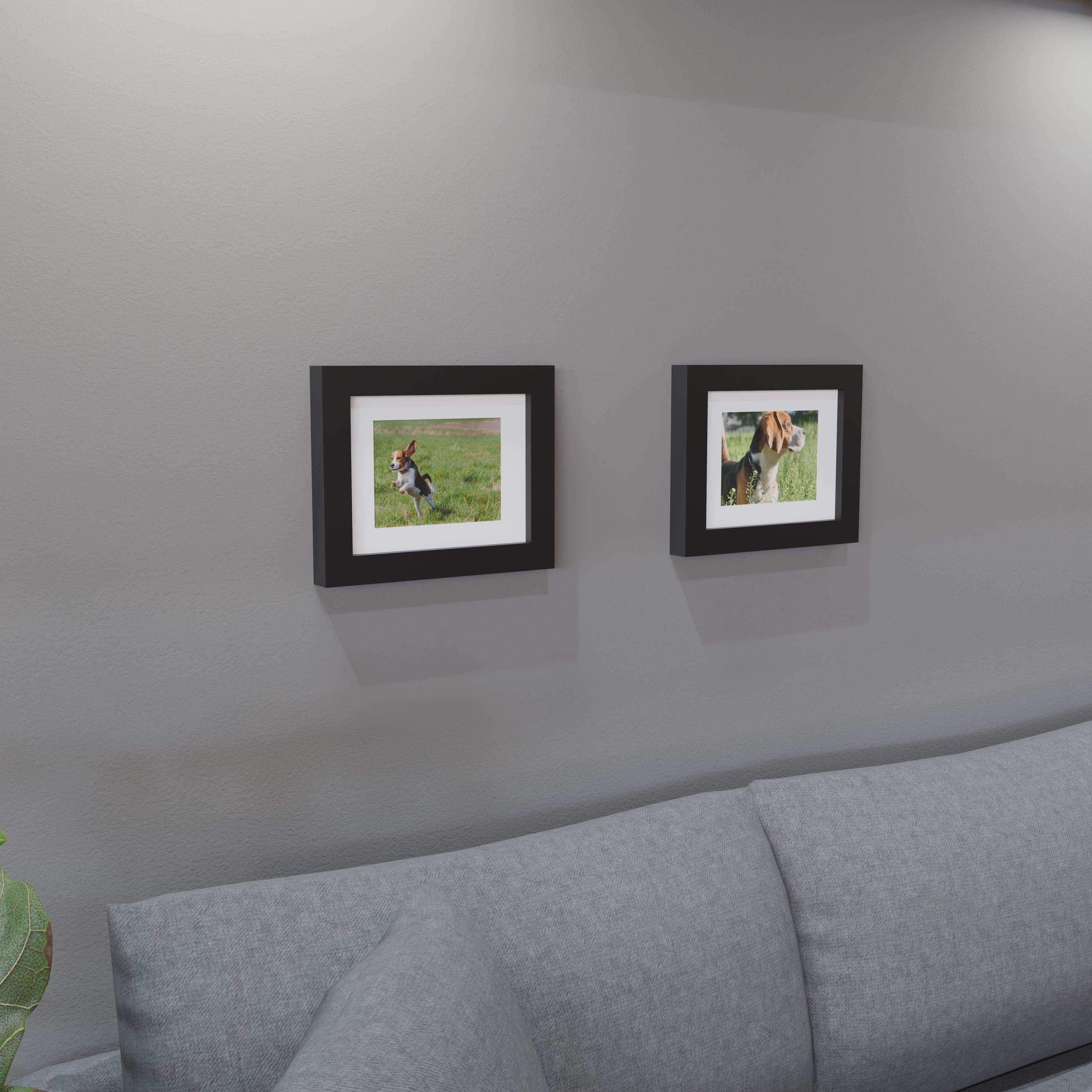 8.5x11 Matted Wood Frame - Signature Glass