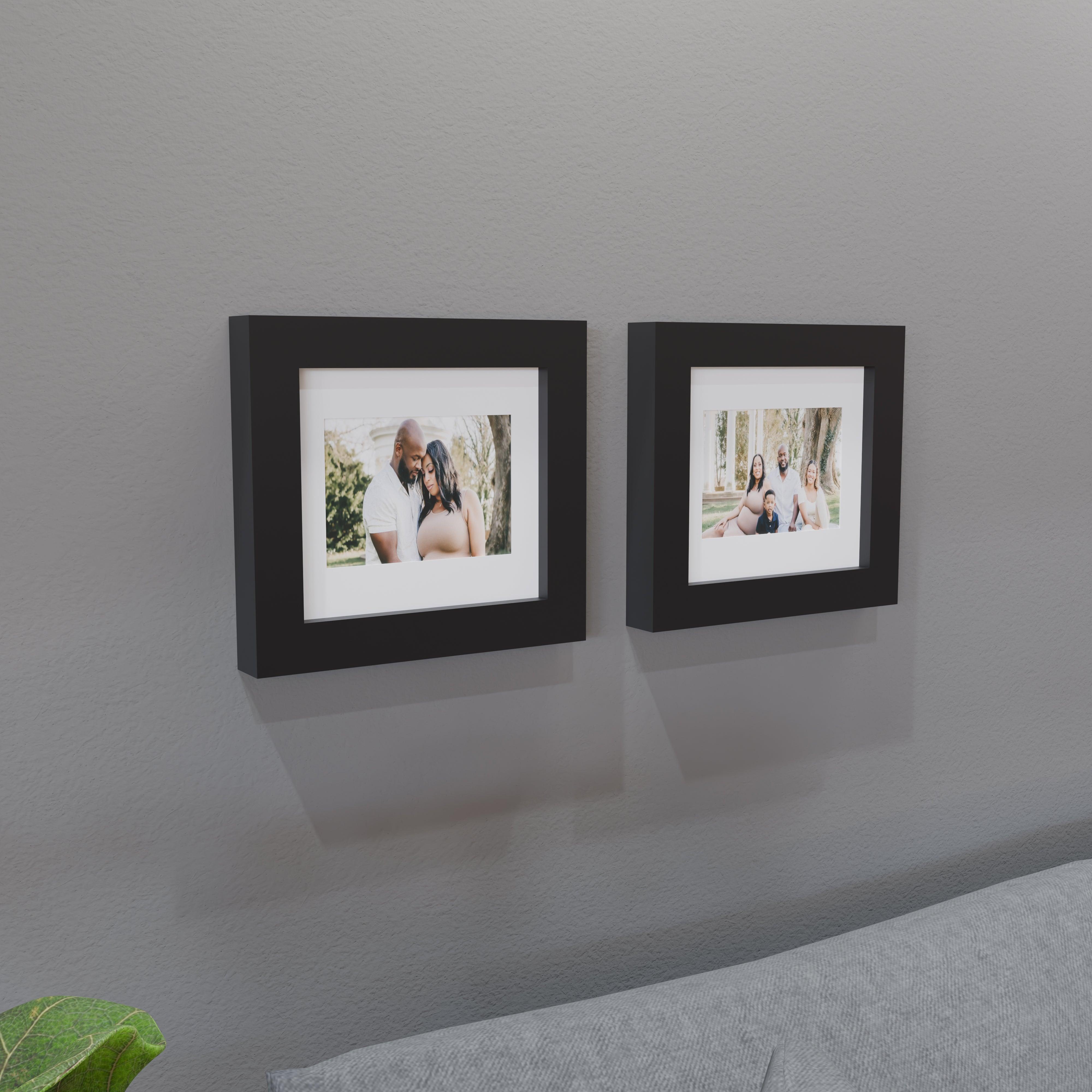 8x9 Matted Wood Frame - Signature Glass