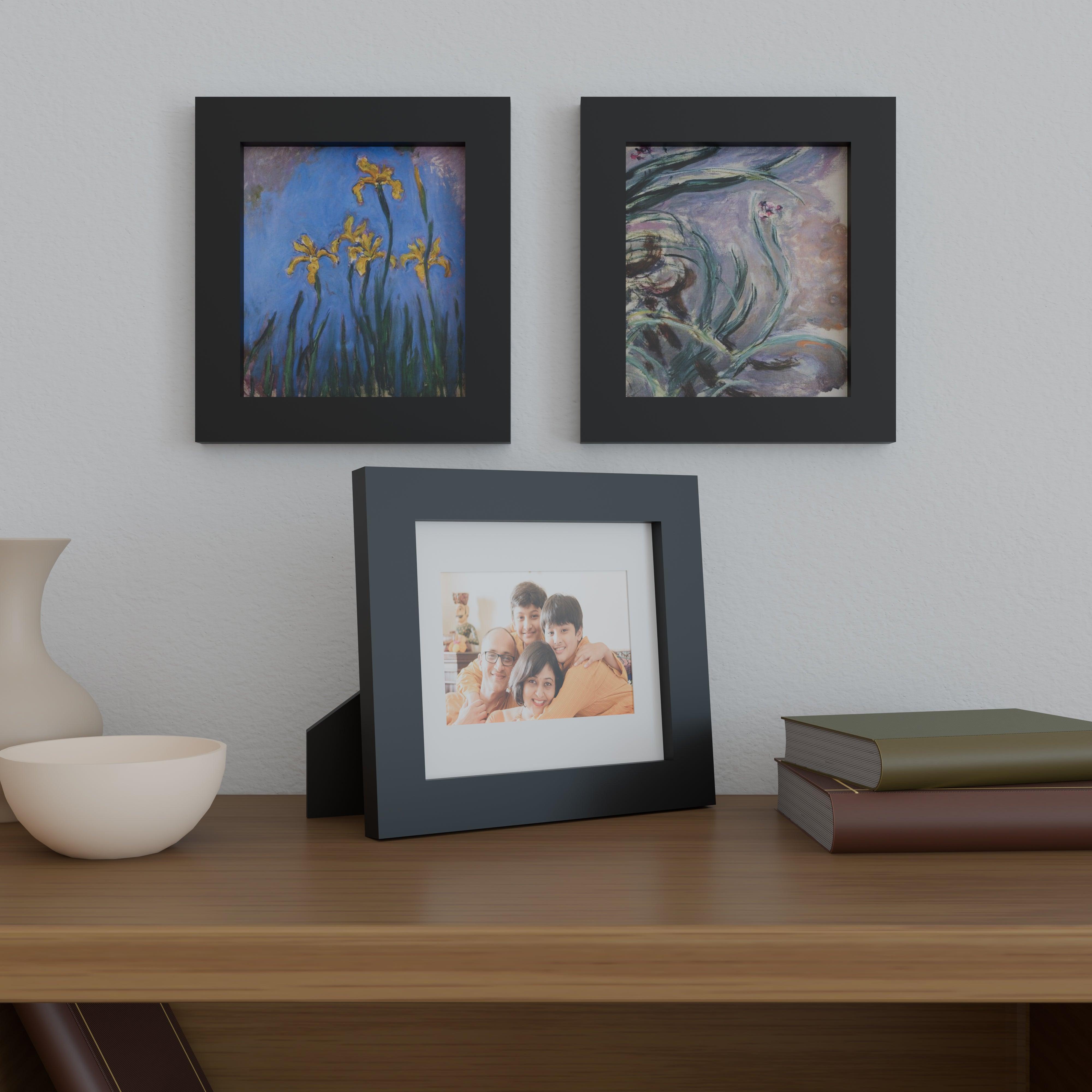 8x9 Matted Wood Frame - Signature Glass