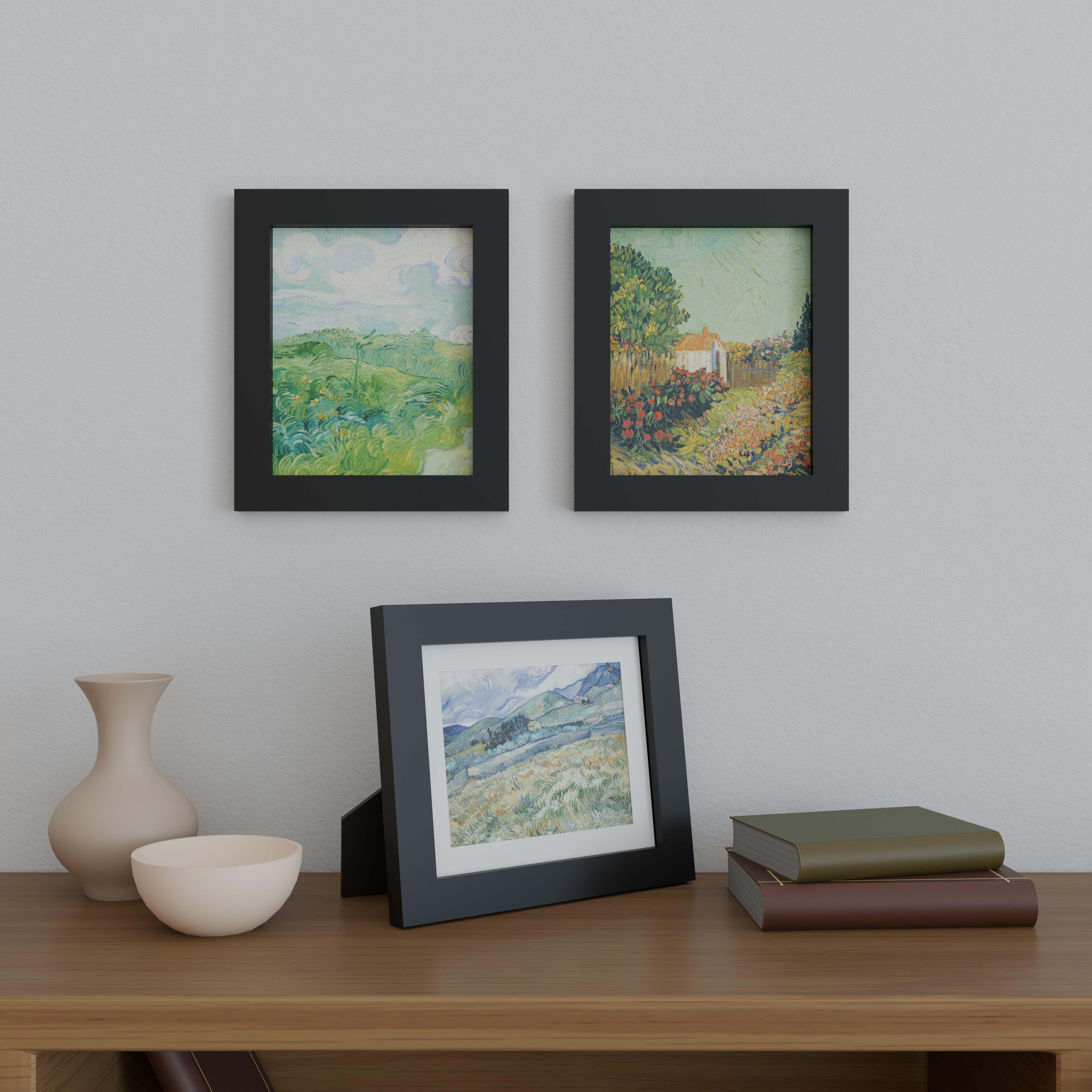 9x11 Matted Wood Frame - Signature Glass