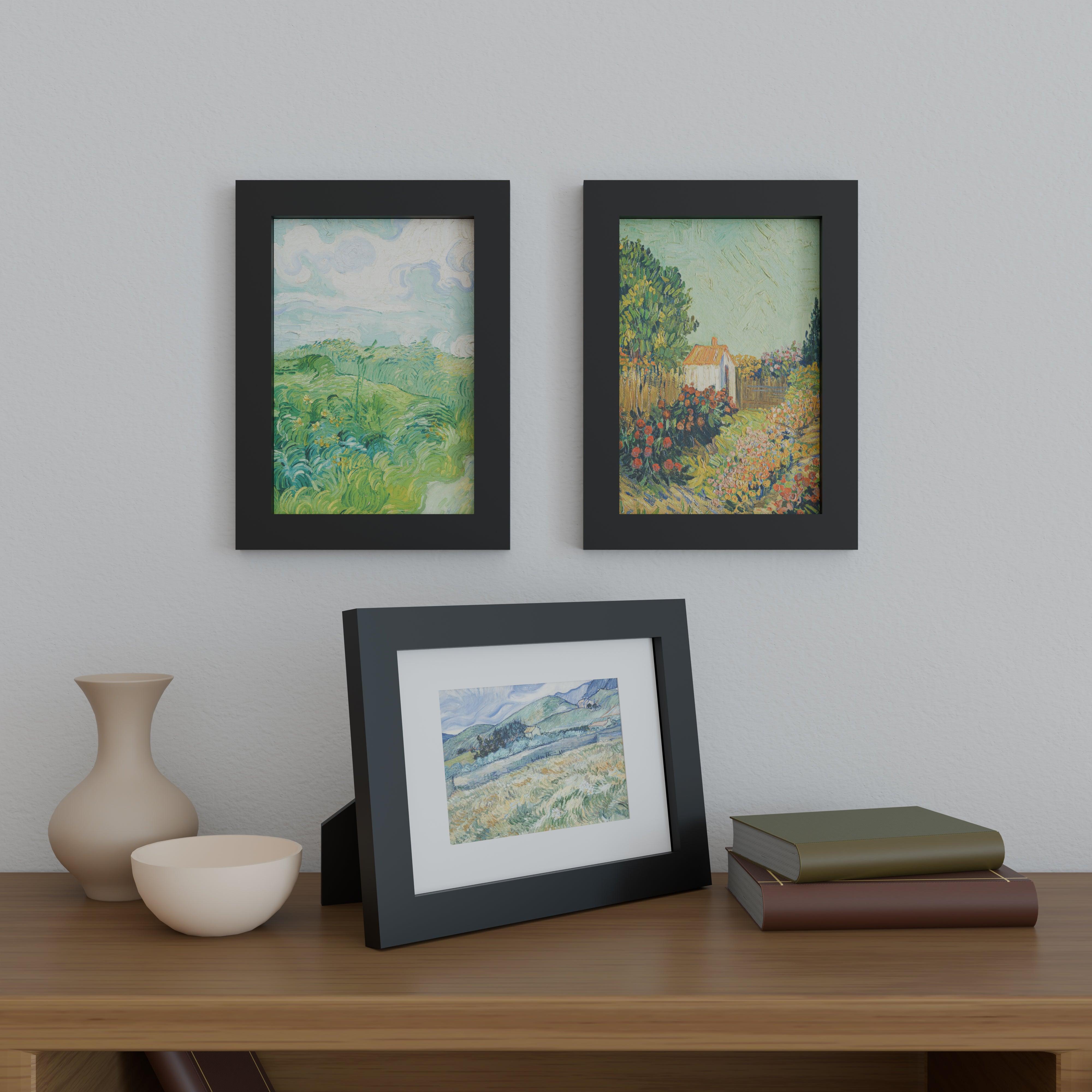 9x13 Matted Wood Frame - Signature Glass