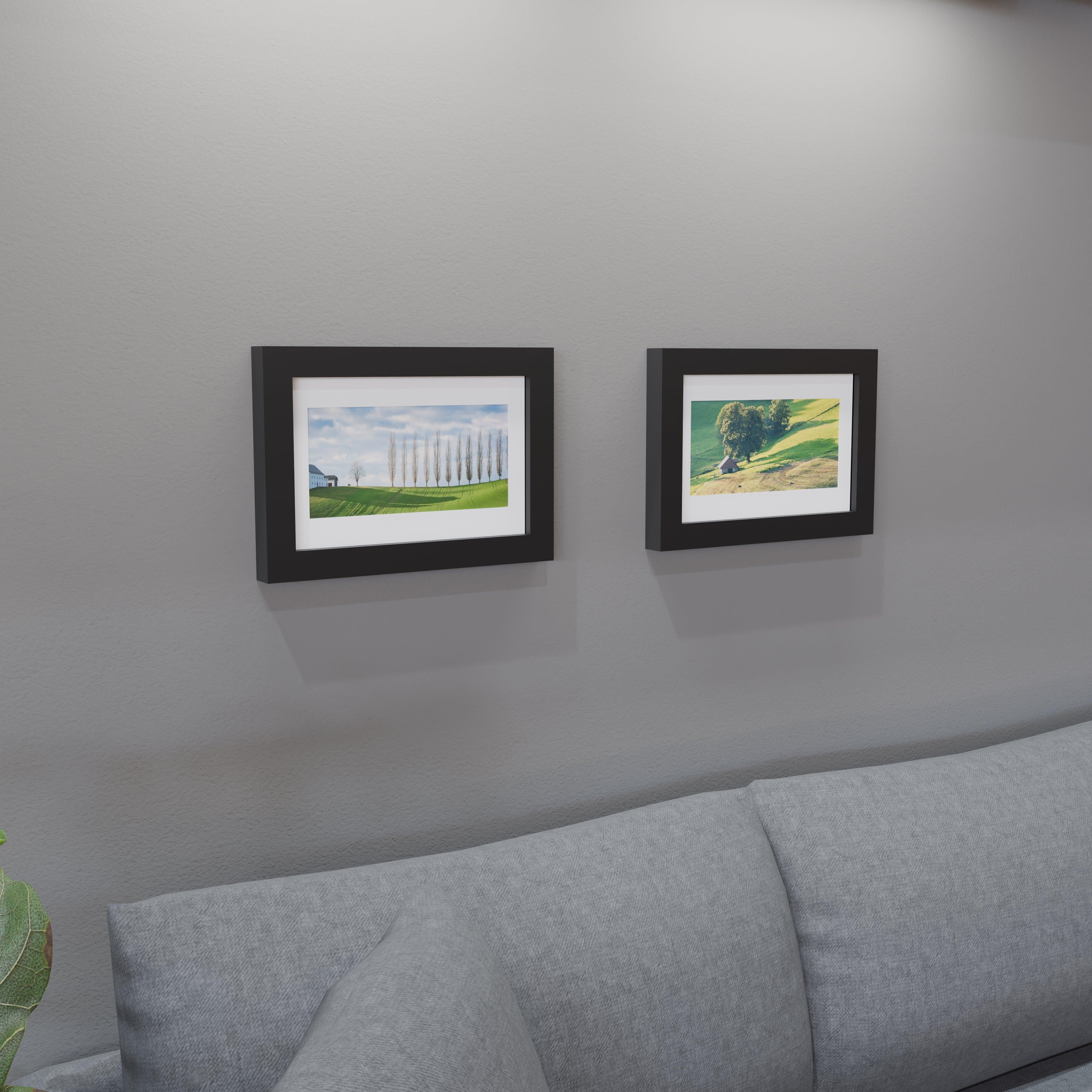 9x14 Matted Wood Frame - Signature Glass