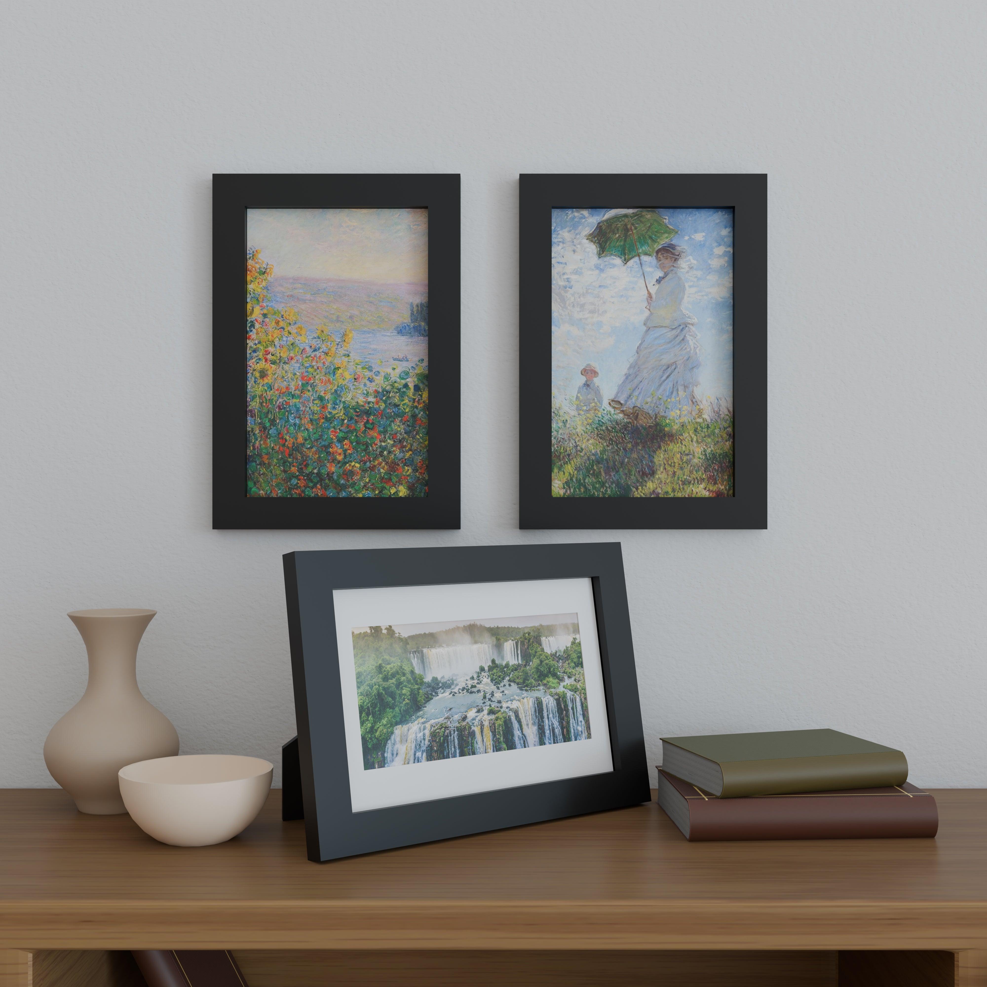 9x14 Matted Wood Frame - Signature Glass