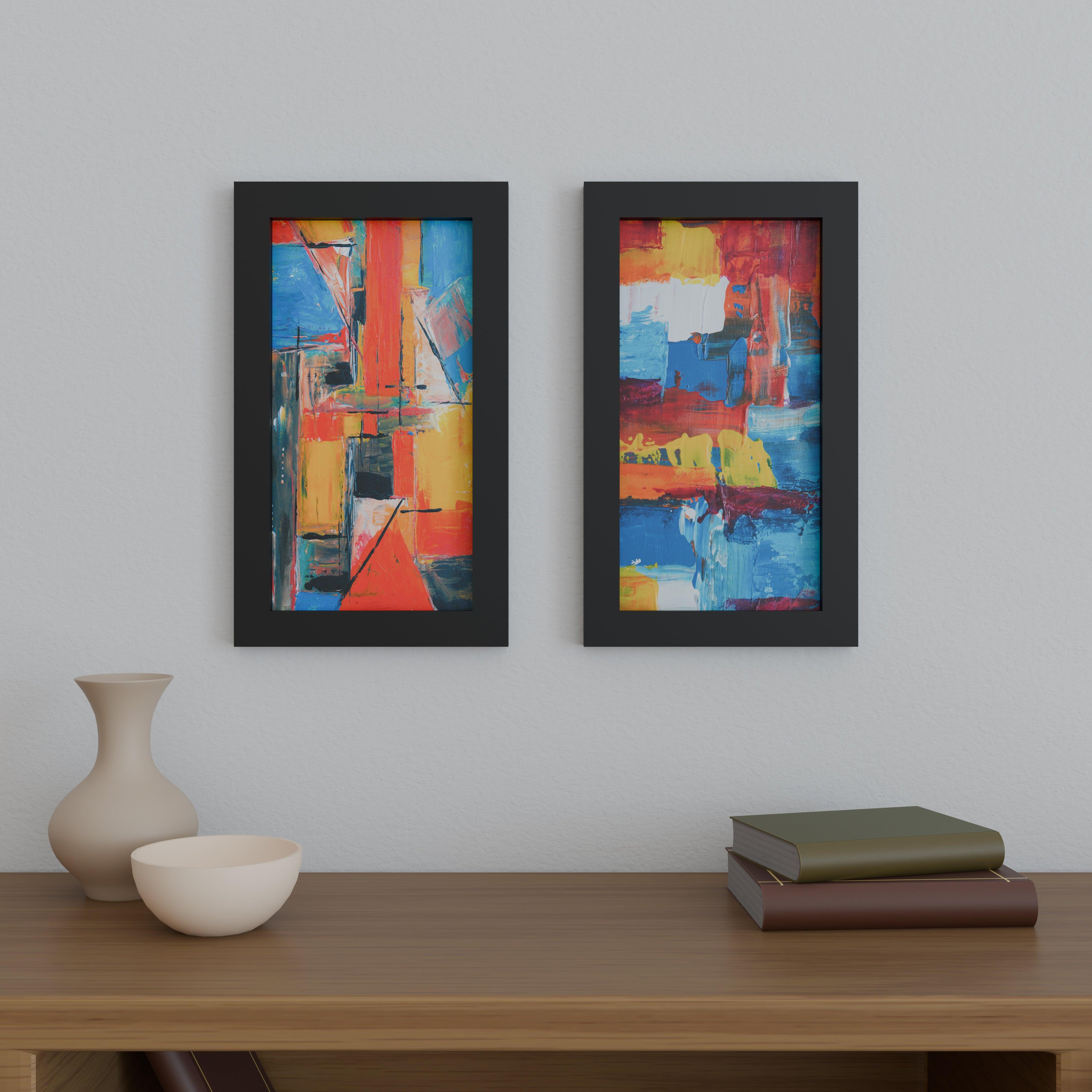 9x17 Matted Wood Frame - Signature Glass