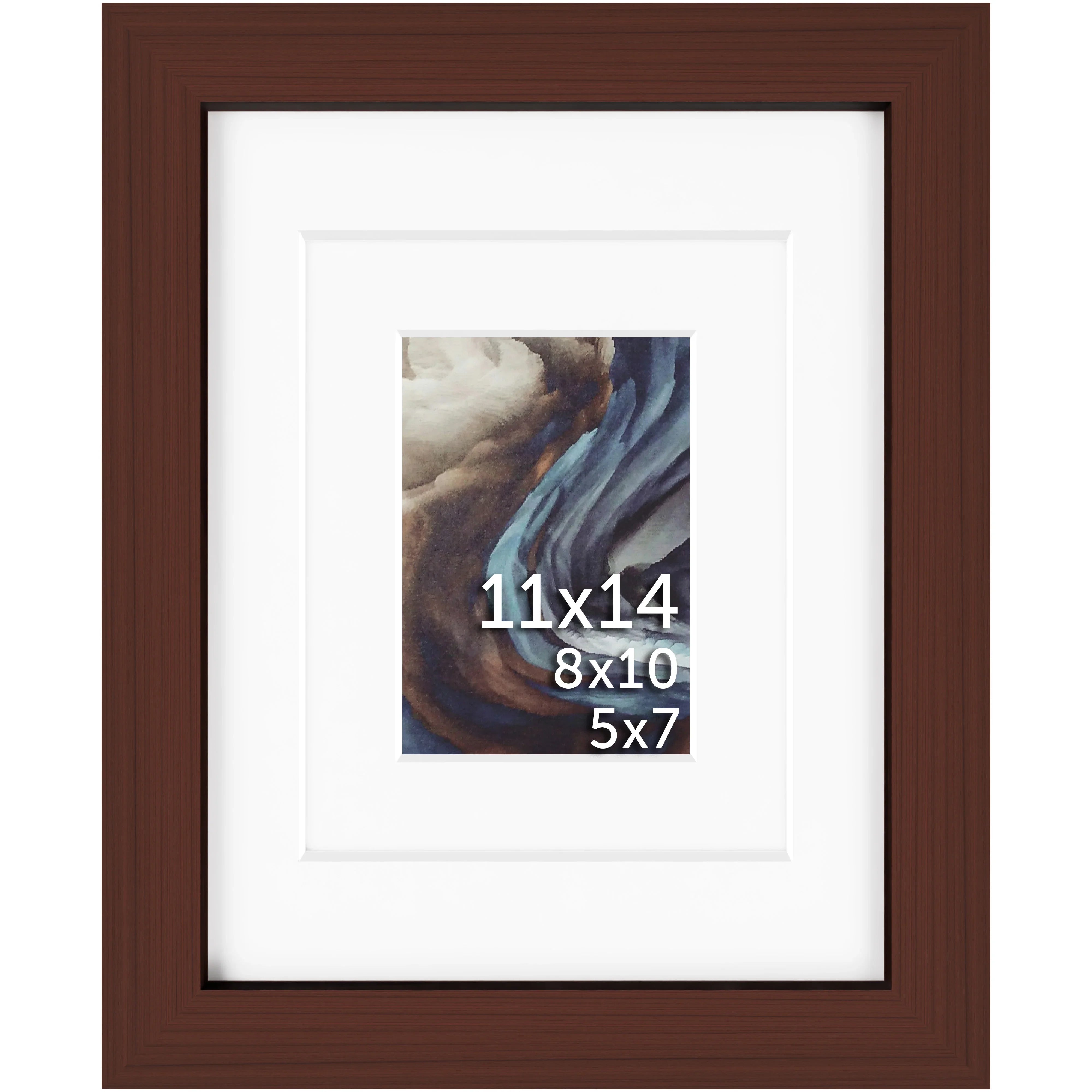 11x14 Multi-Mat Wood Frame - Signature Glass