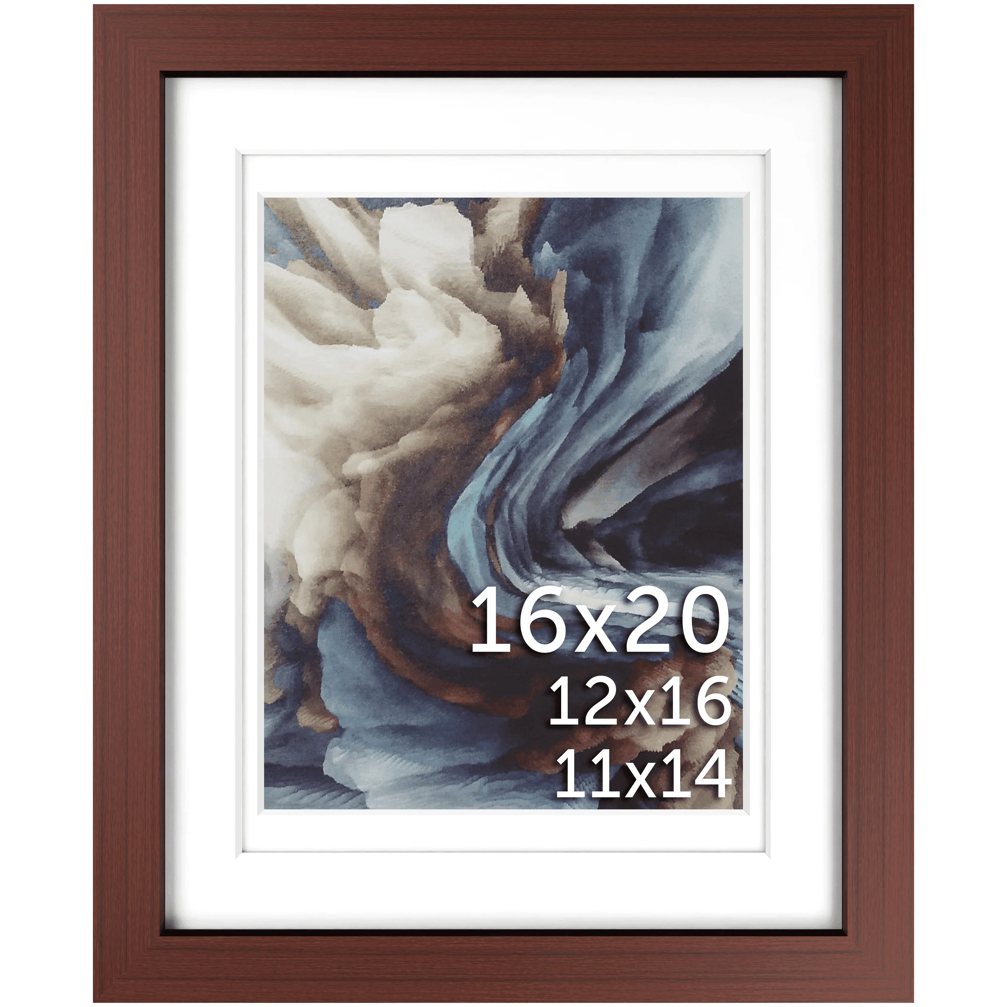 16x20 Multi-Mat Wood Frame - Signature Glass