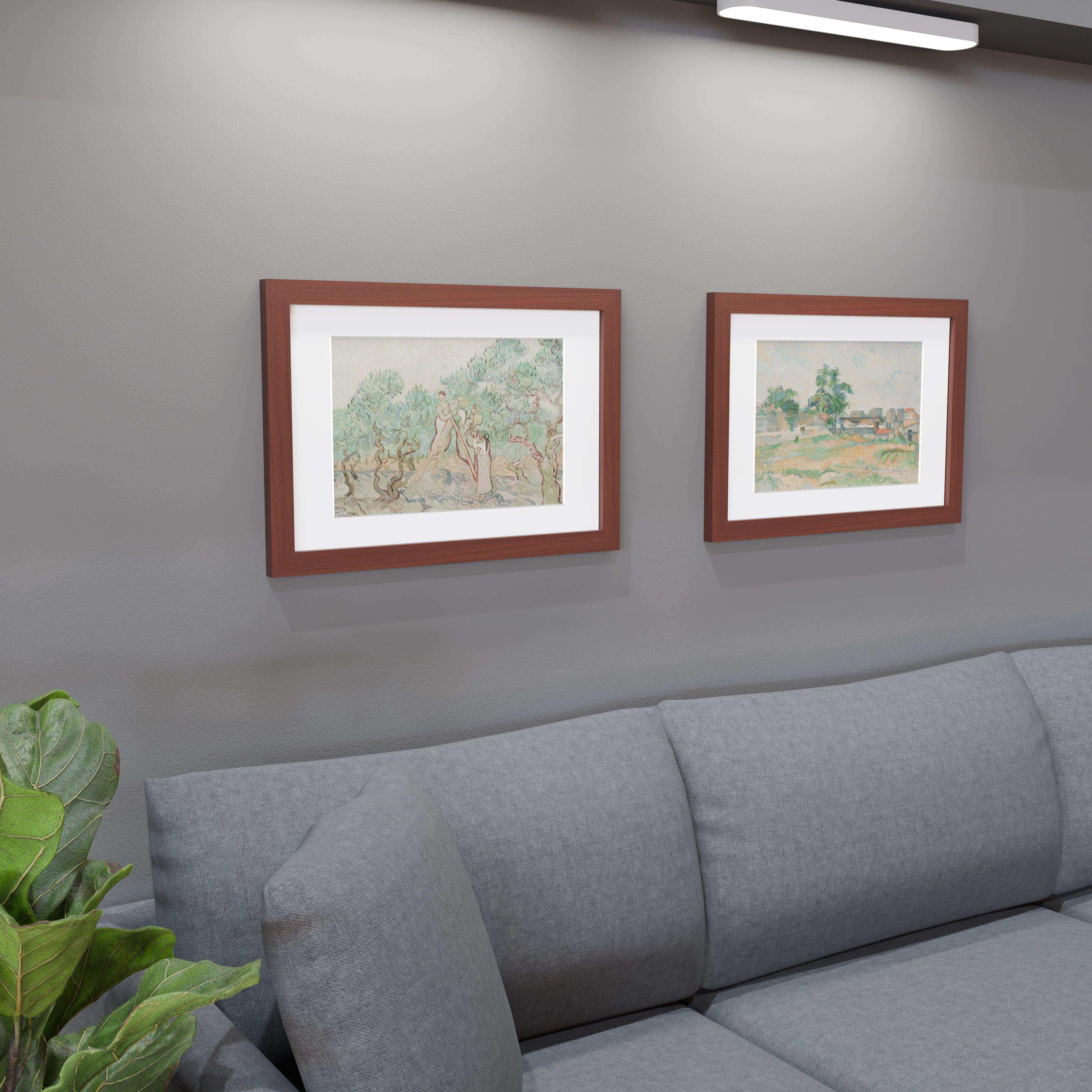 16x24 Matted Wood Frame - Signature Glass