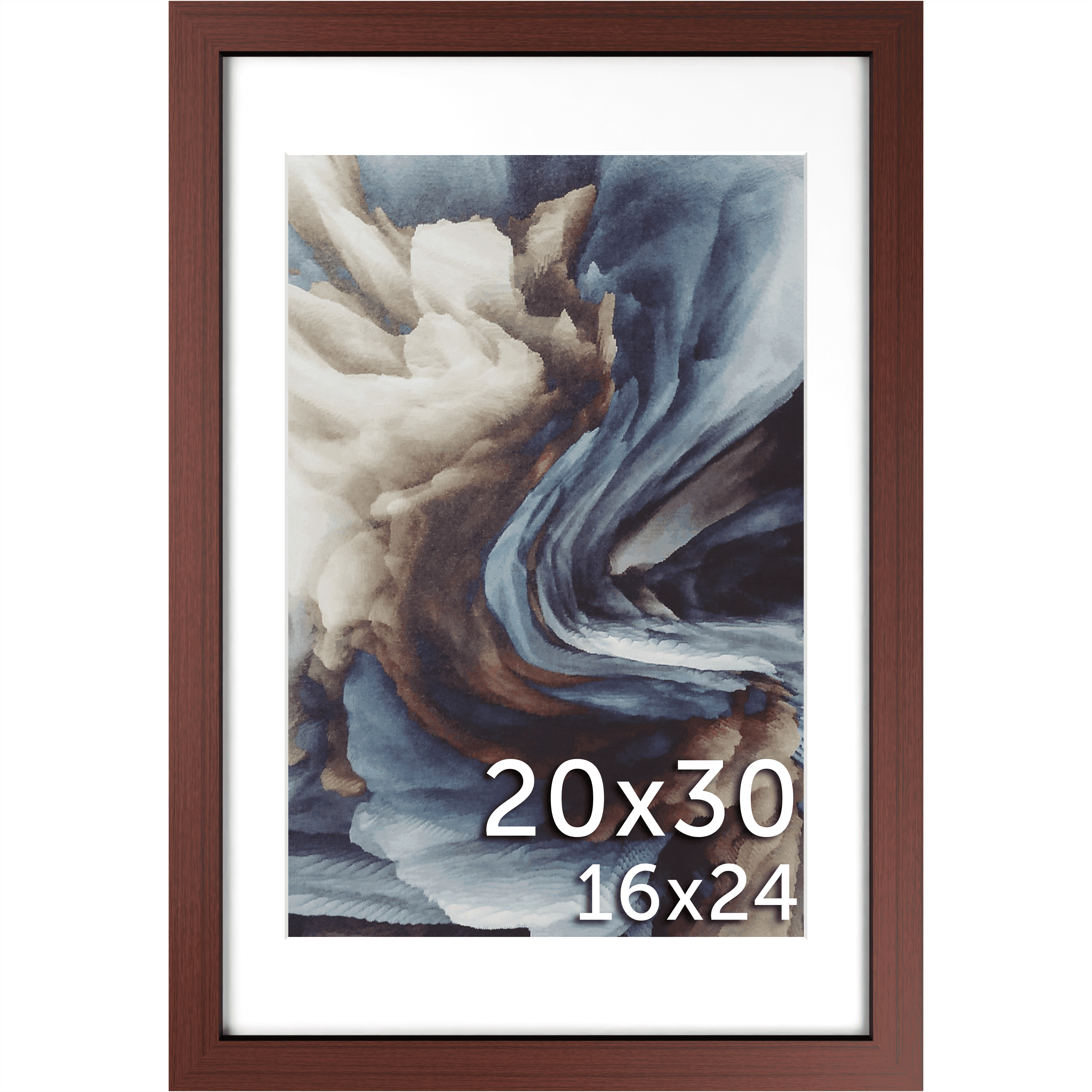 20x30 Marco Foto Madera Mate