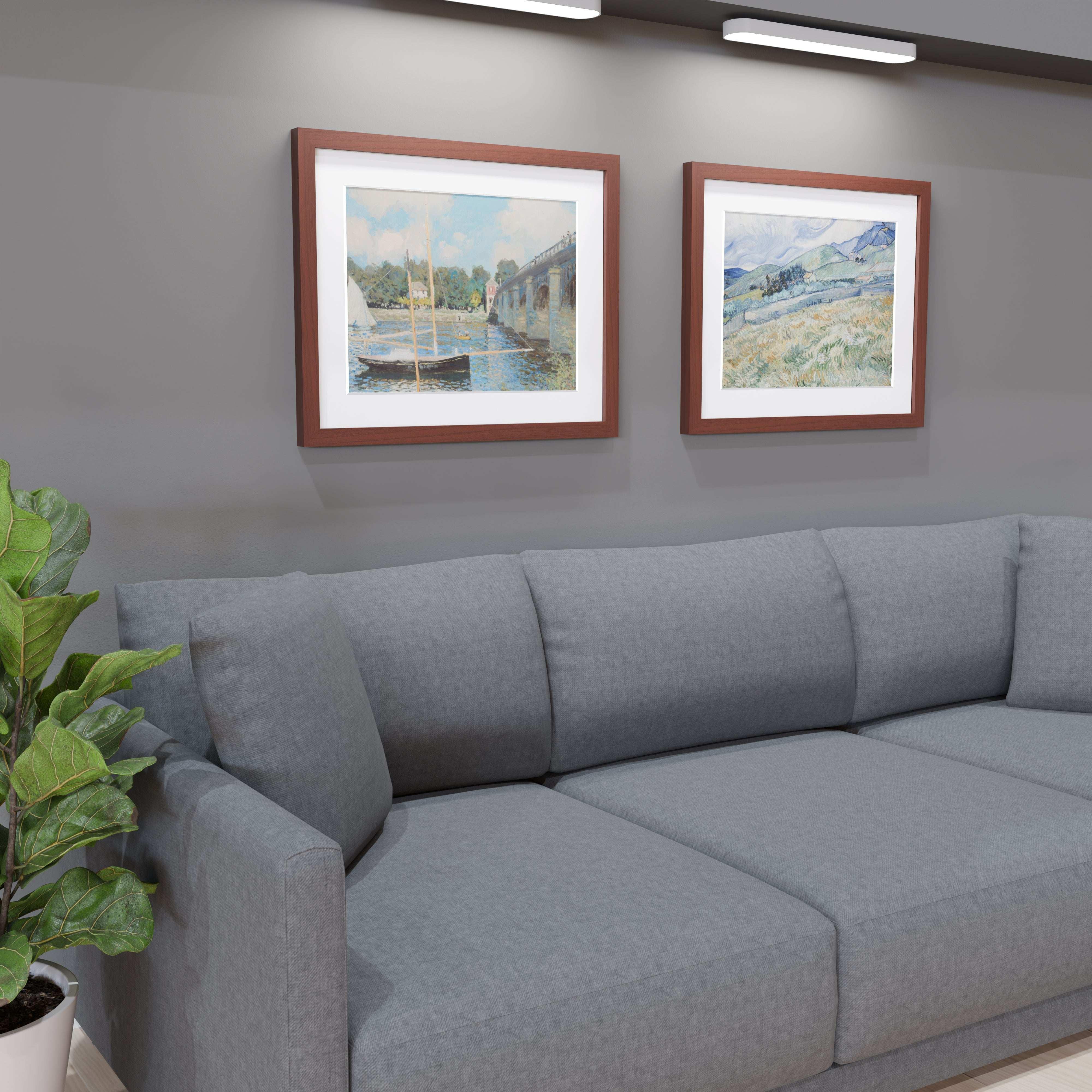 24x30 Marco Foto Madera Mate