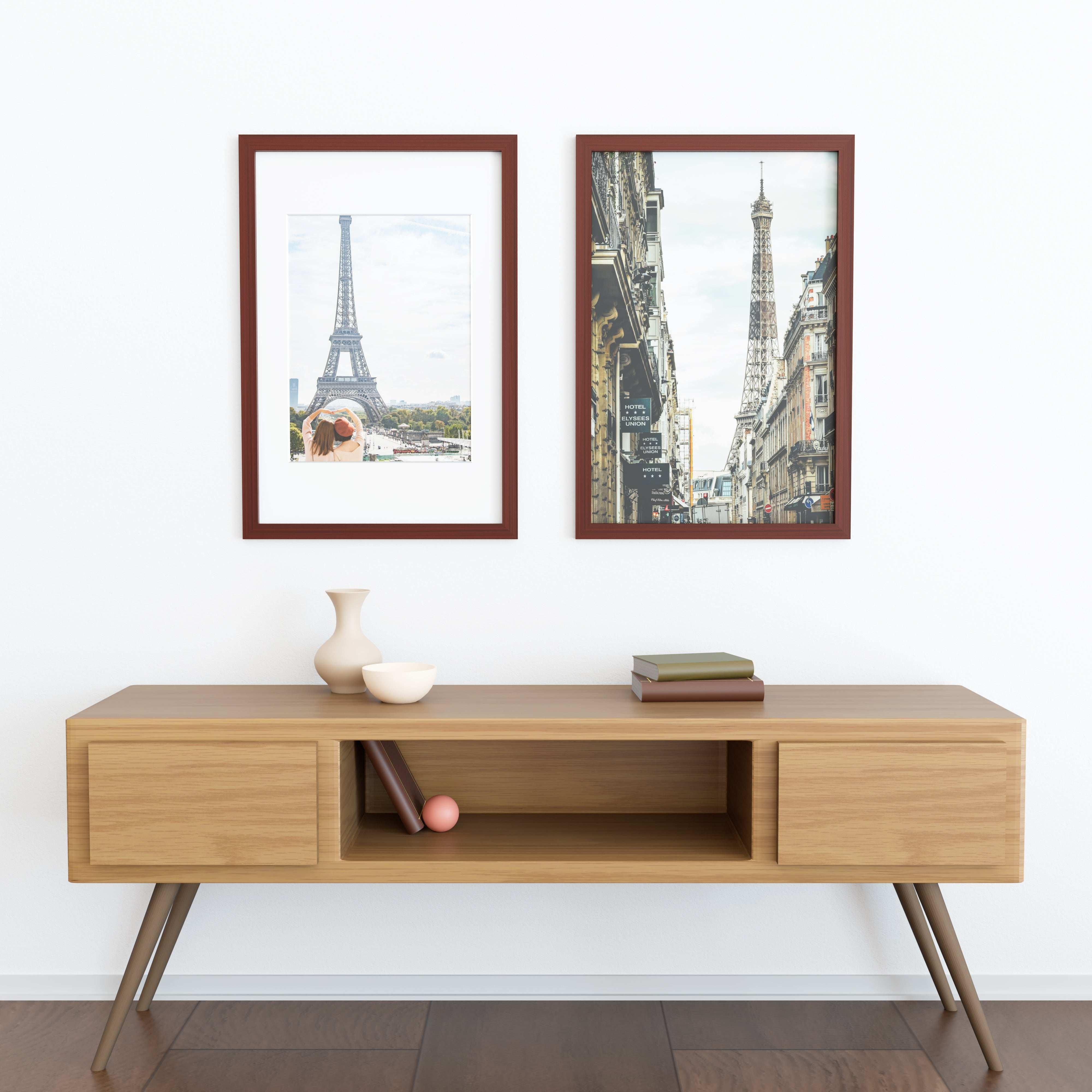 24x36 Wood Frame Double Matted to 20x30 and 18x24 - Glass