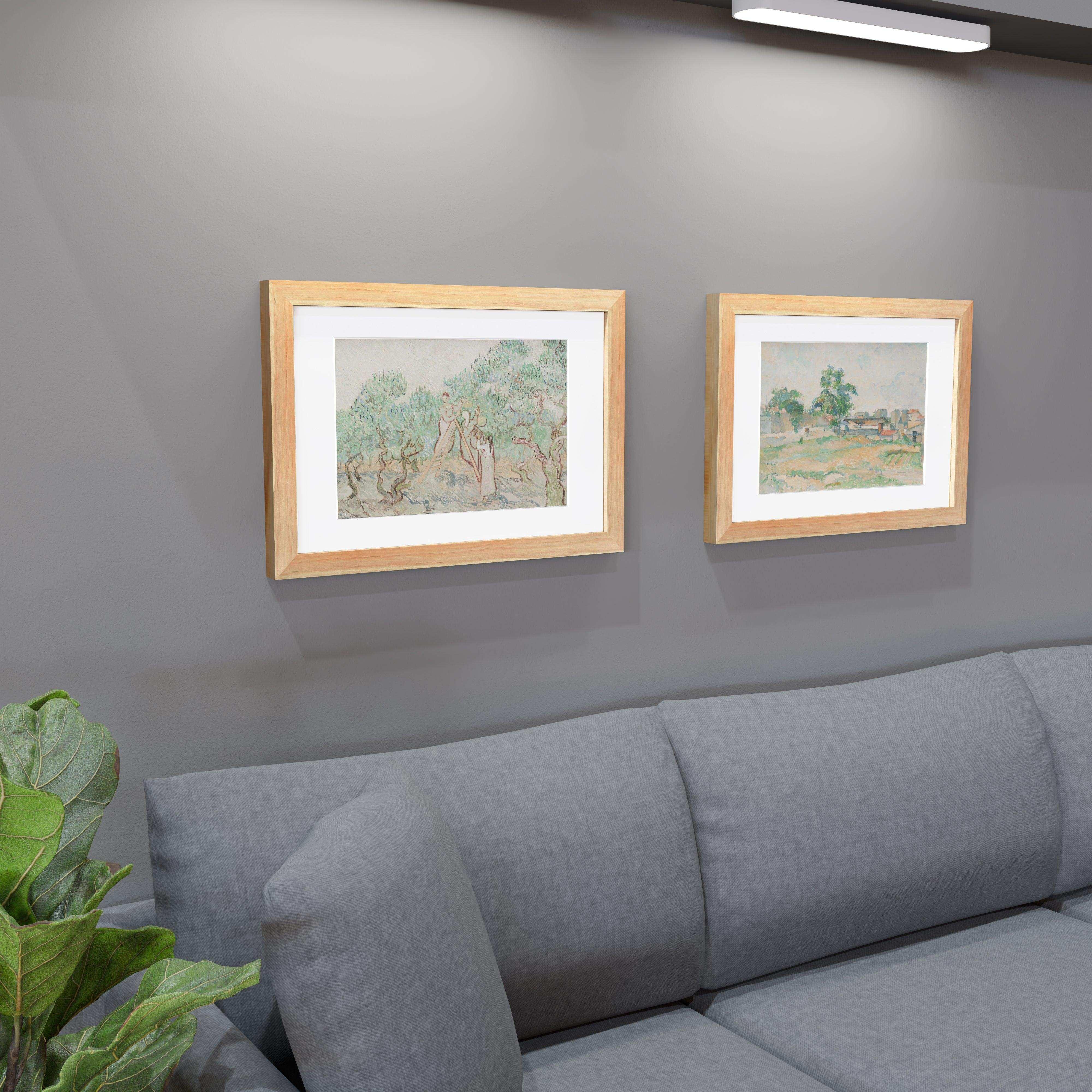 16x24 Matted Wood Frame - Signature Glass