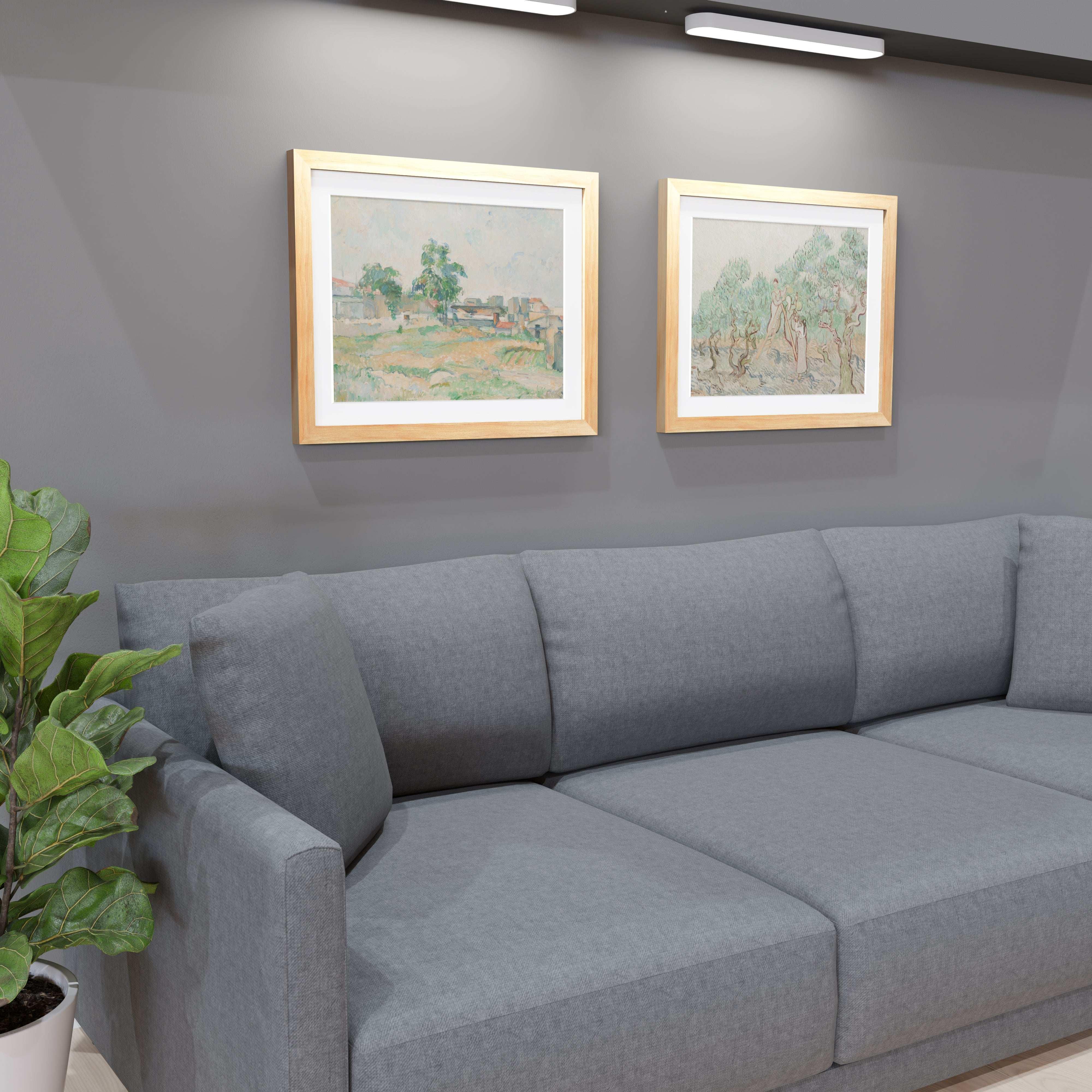 22x28 Wood Frame Matted to 18x24 - Glass