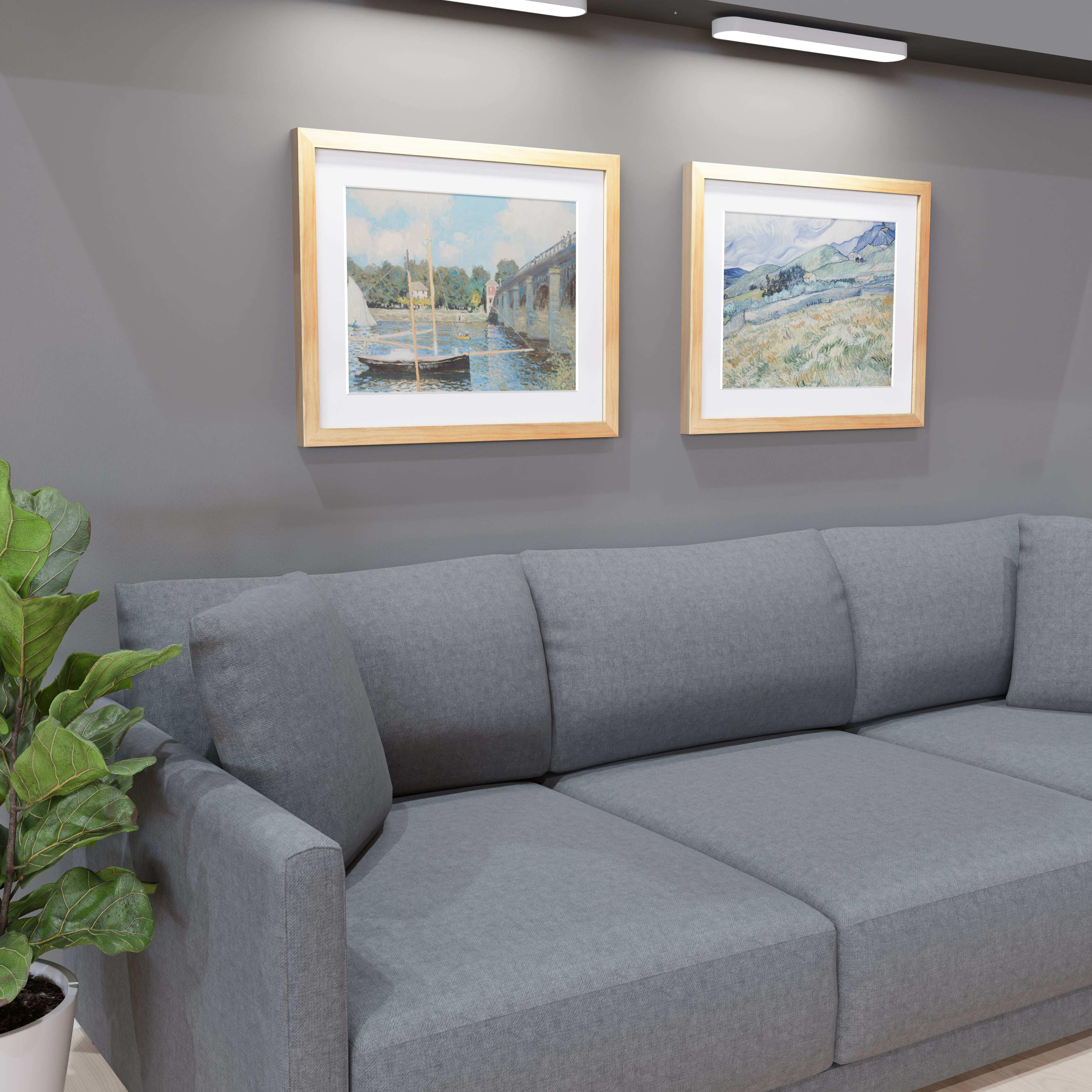 24x30 Marco Foto Madera Mate