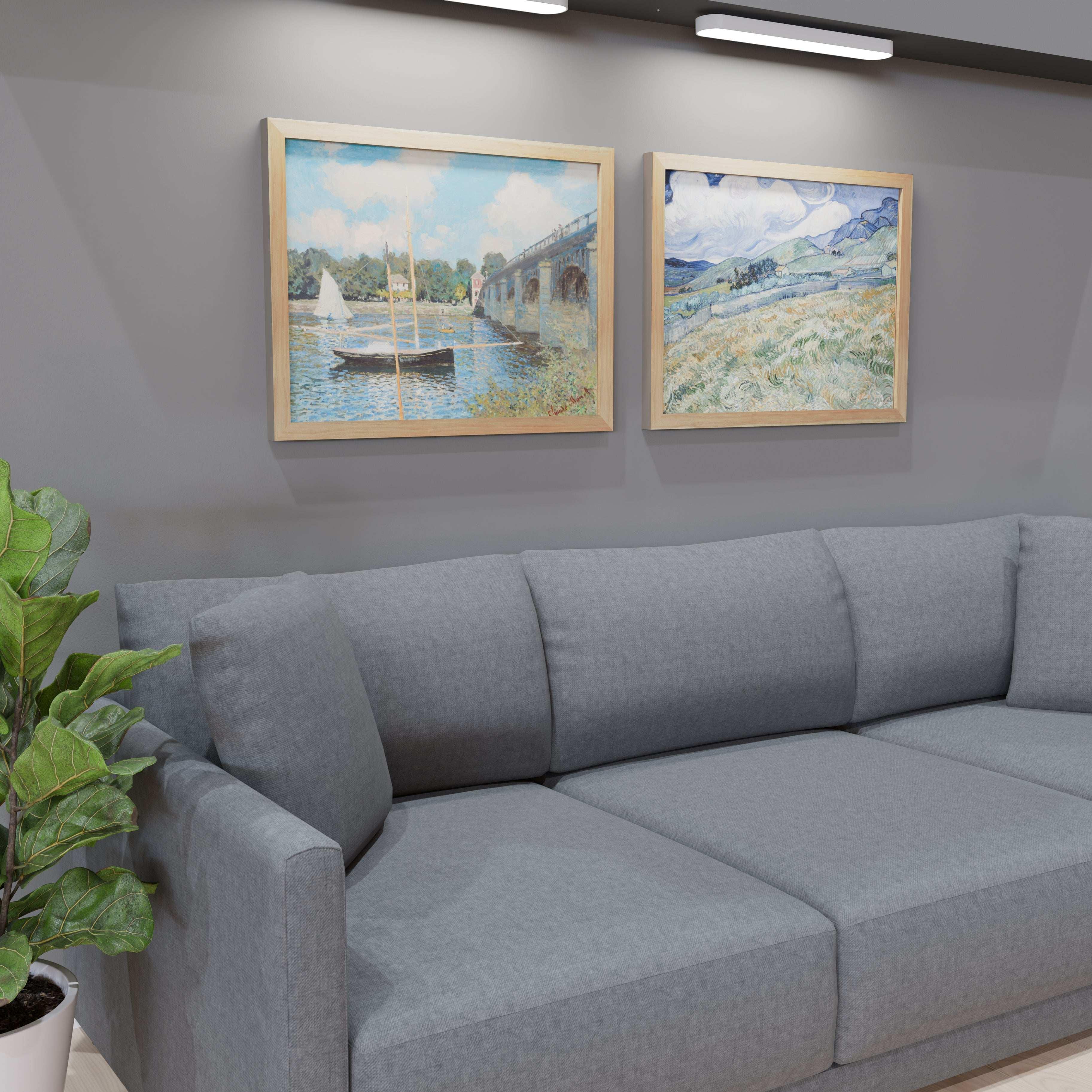 24x32 Matted Wood Frame - Signature Glass