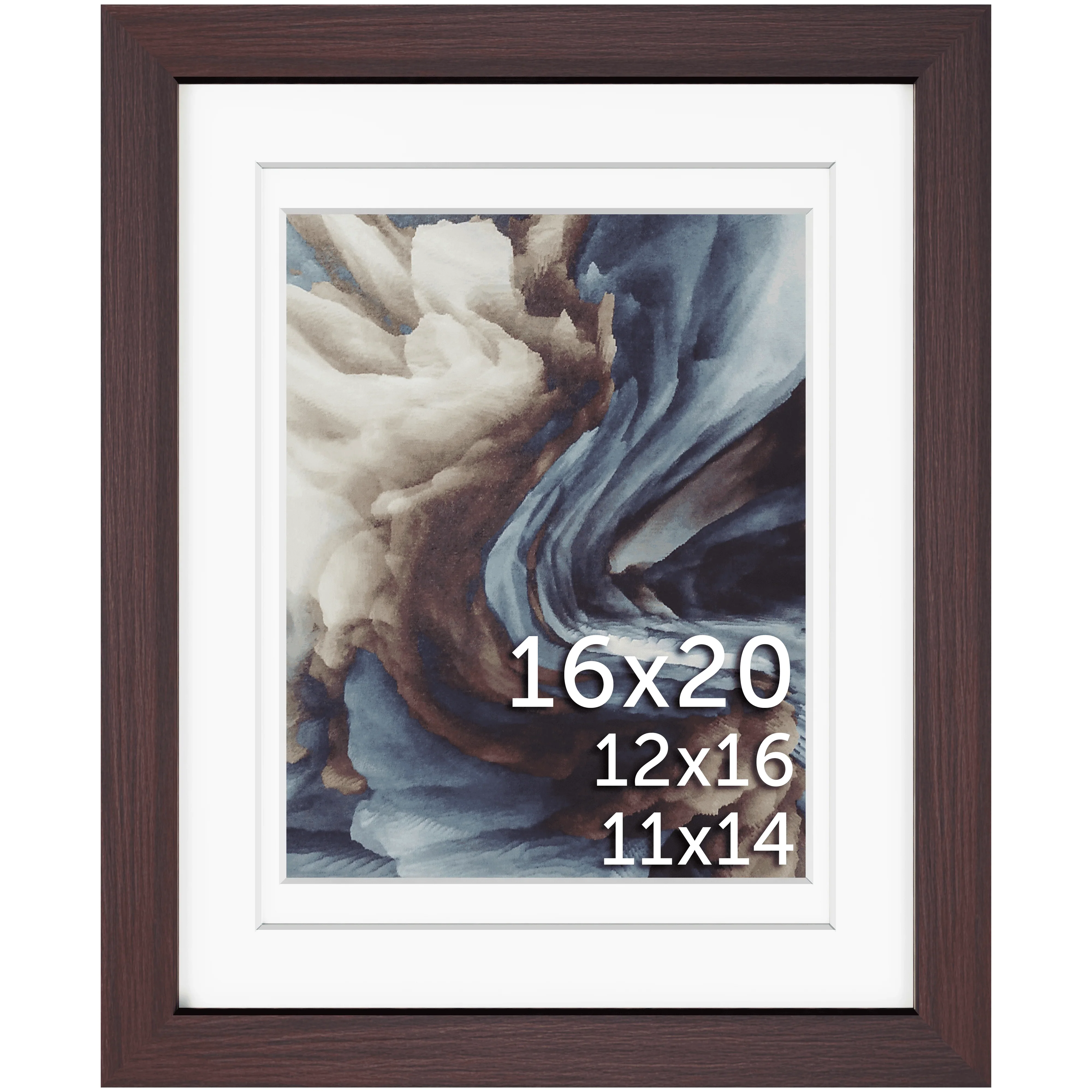 16x20 Multi-Mat Wood Frame - Signature Glass