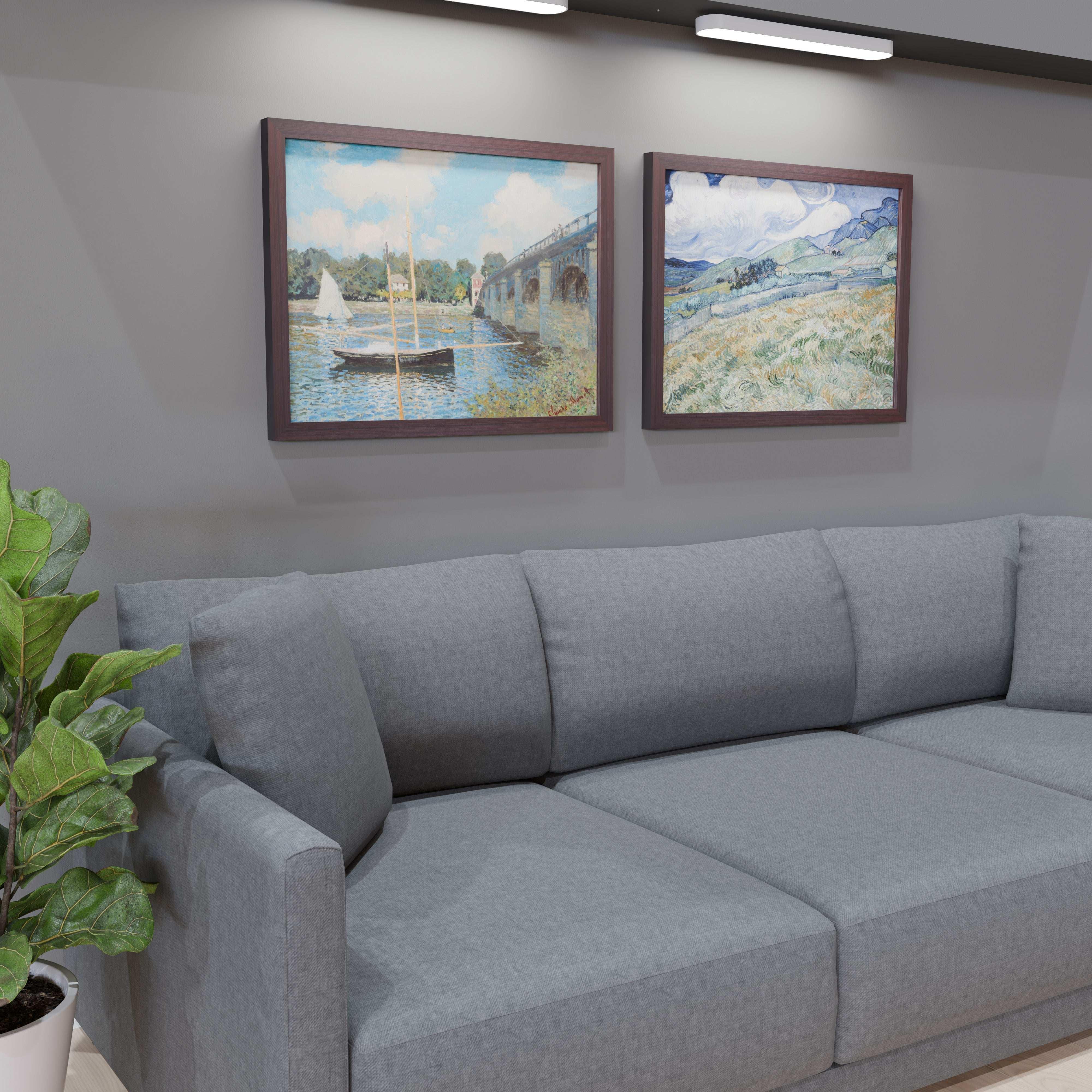 24x32 Matted Wood Frame - Signature Glass