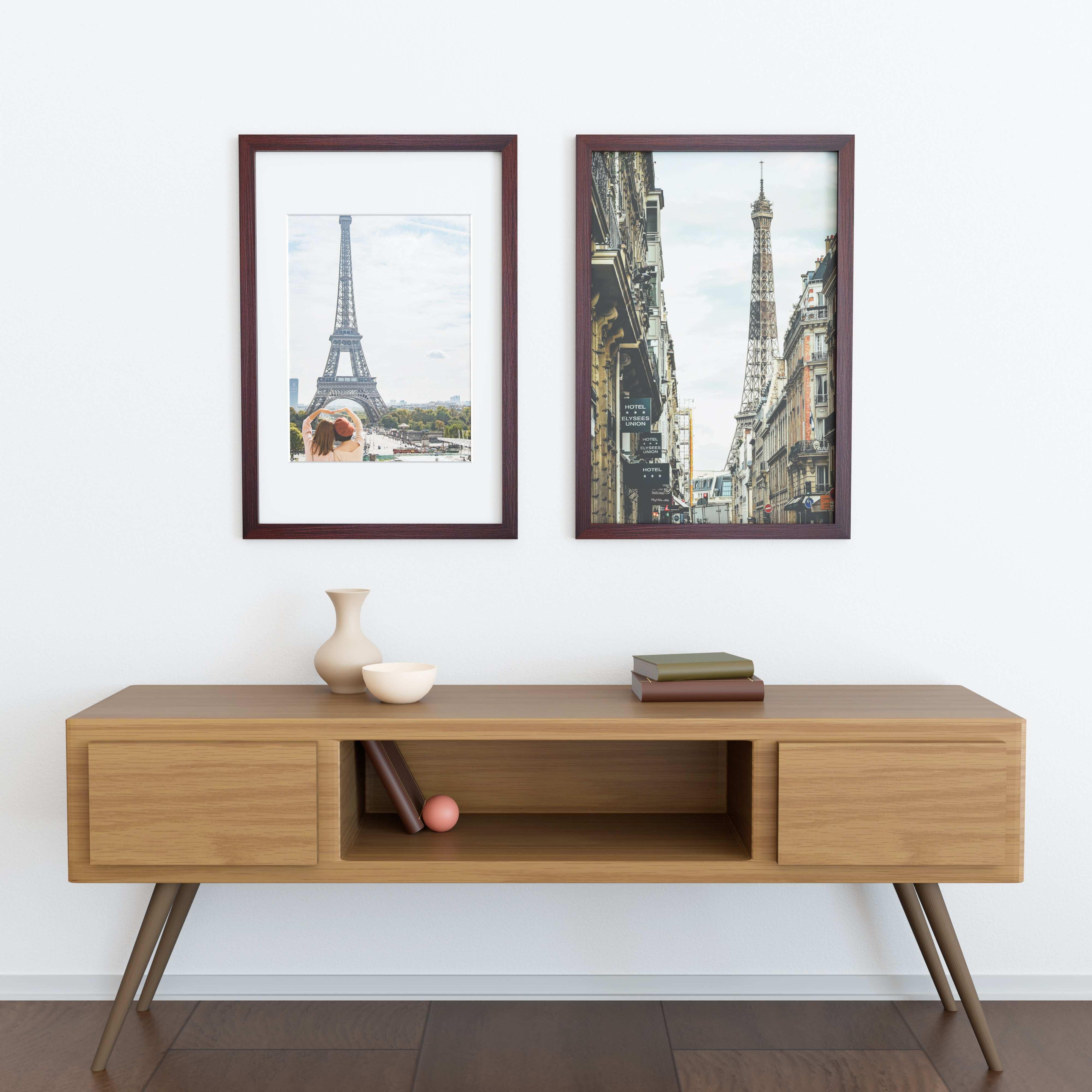 24x36 Wood Frame Double Matted to 20x30 and 18x24 - Glass