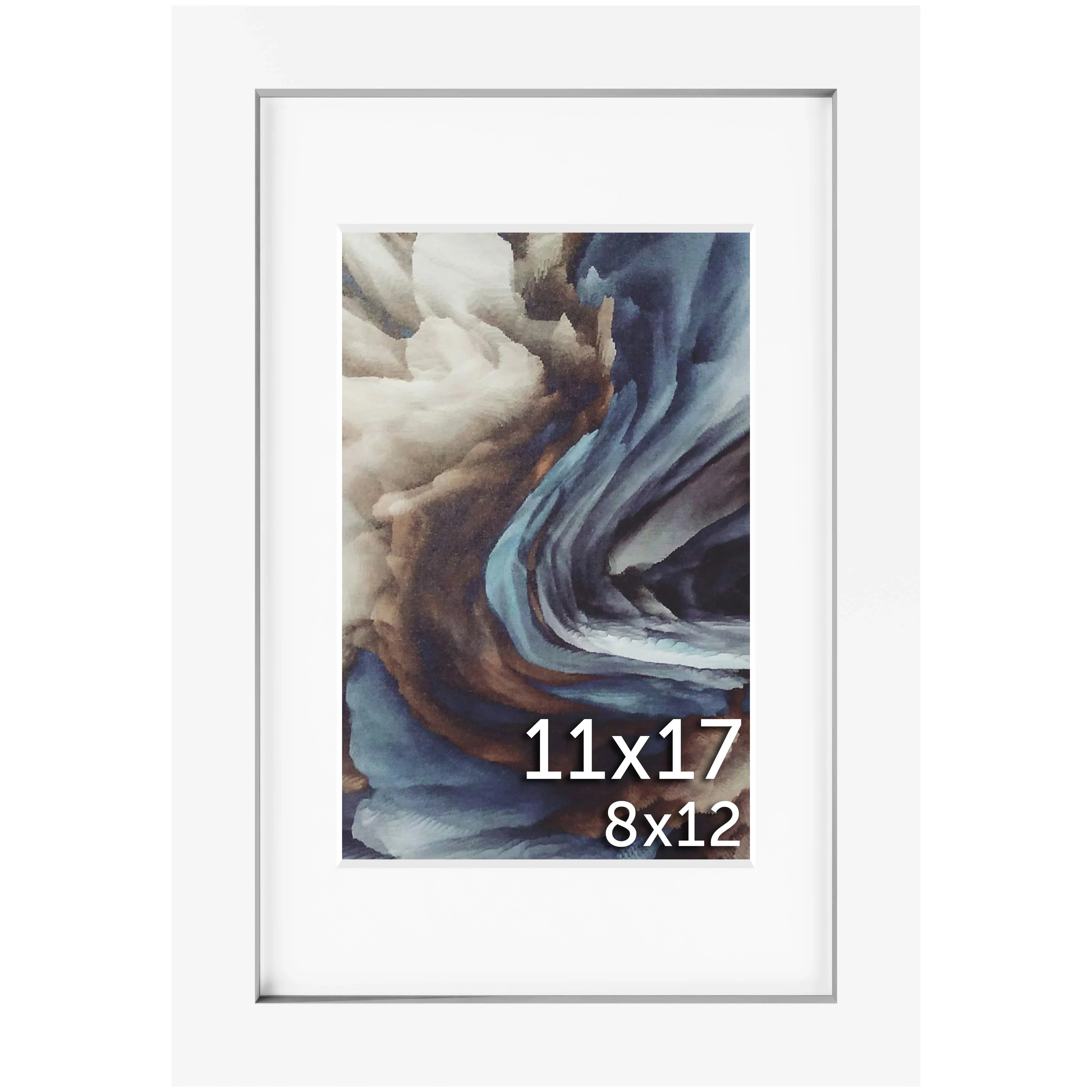 11x17 Matted Wood Frame - Signature Glass