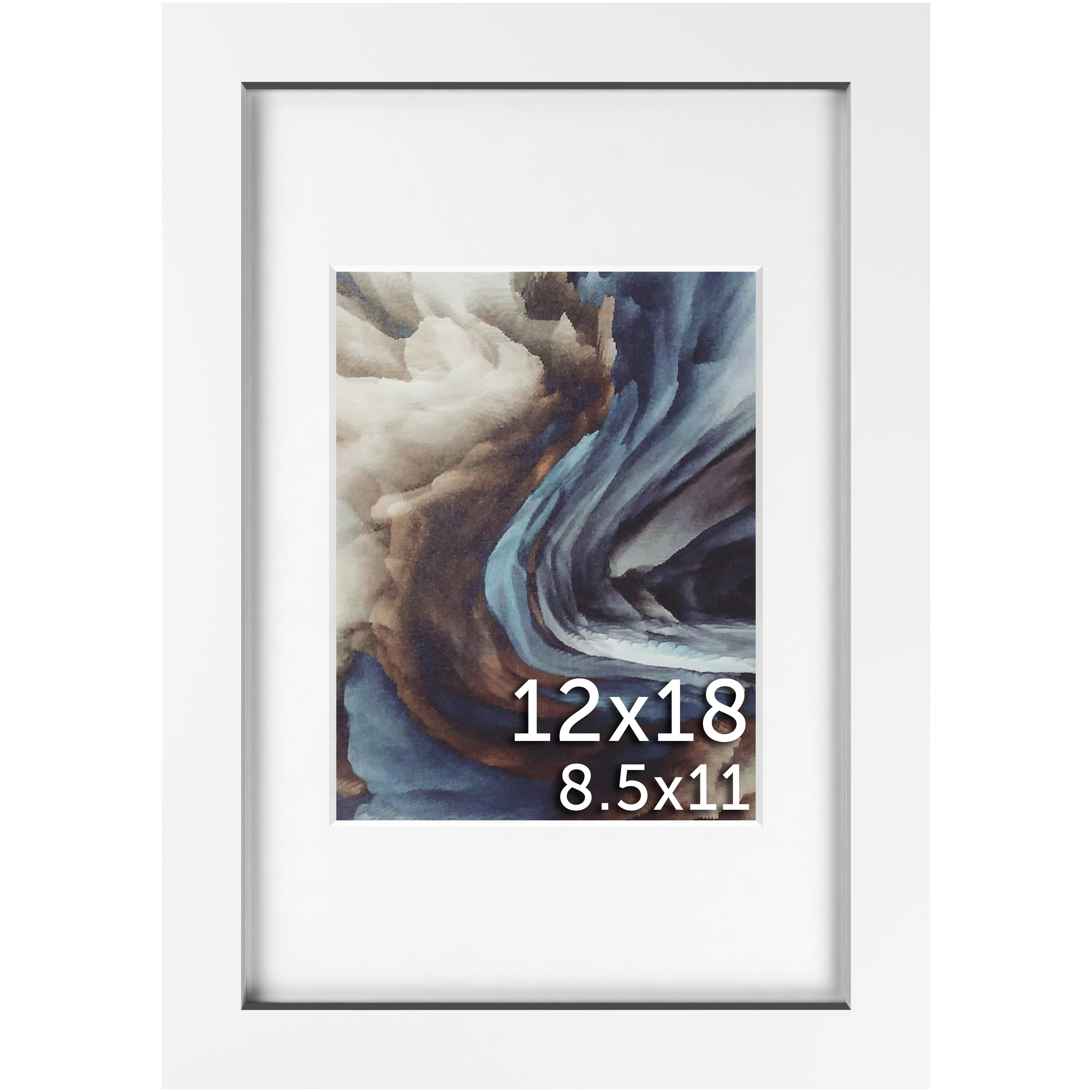 12x18 Marco Foto Madera Mate