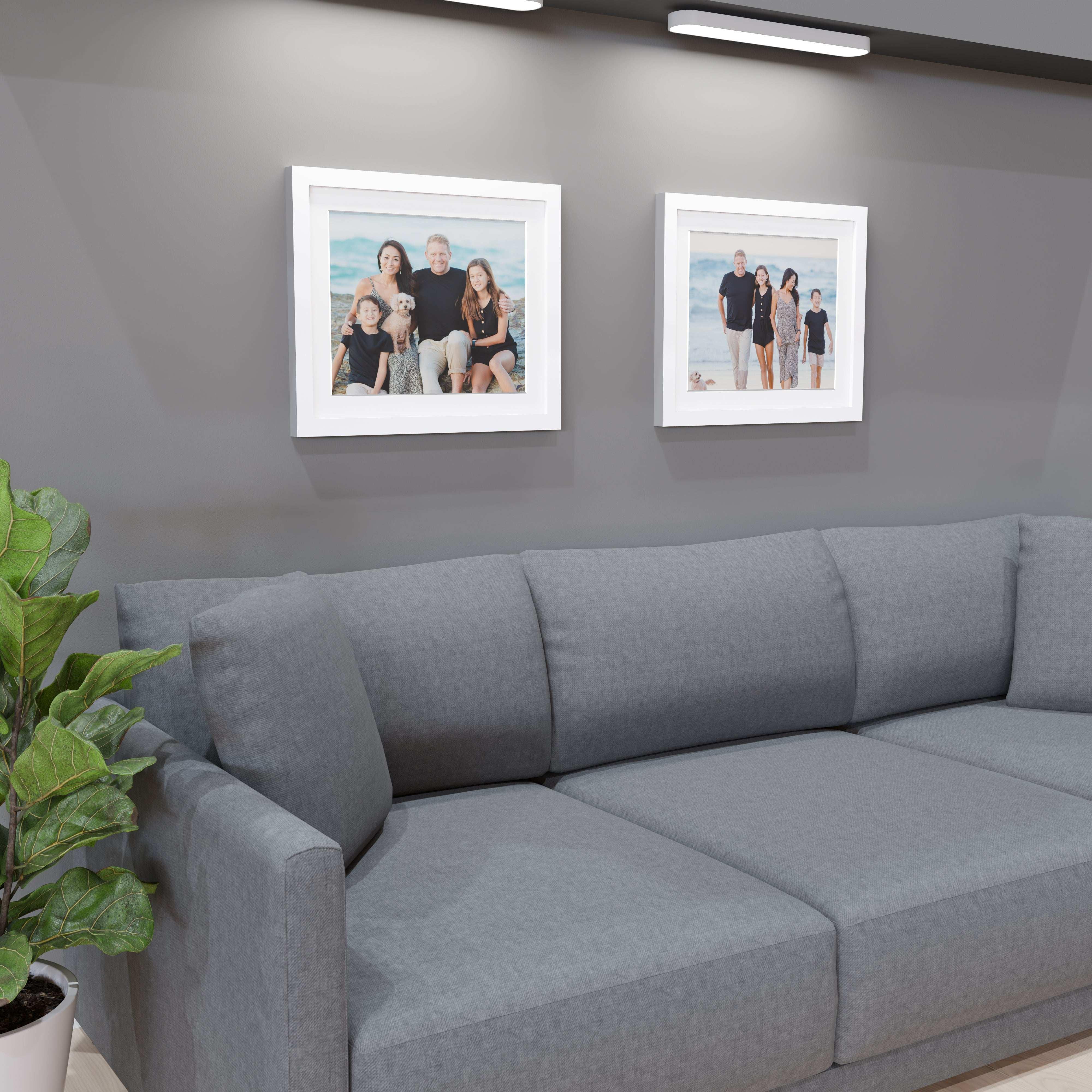 20x24 Wood Frame Matted to 16x20 - Glass