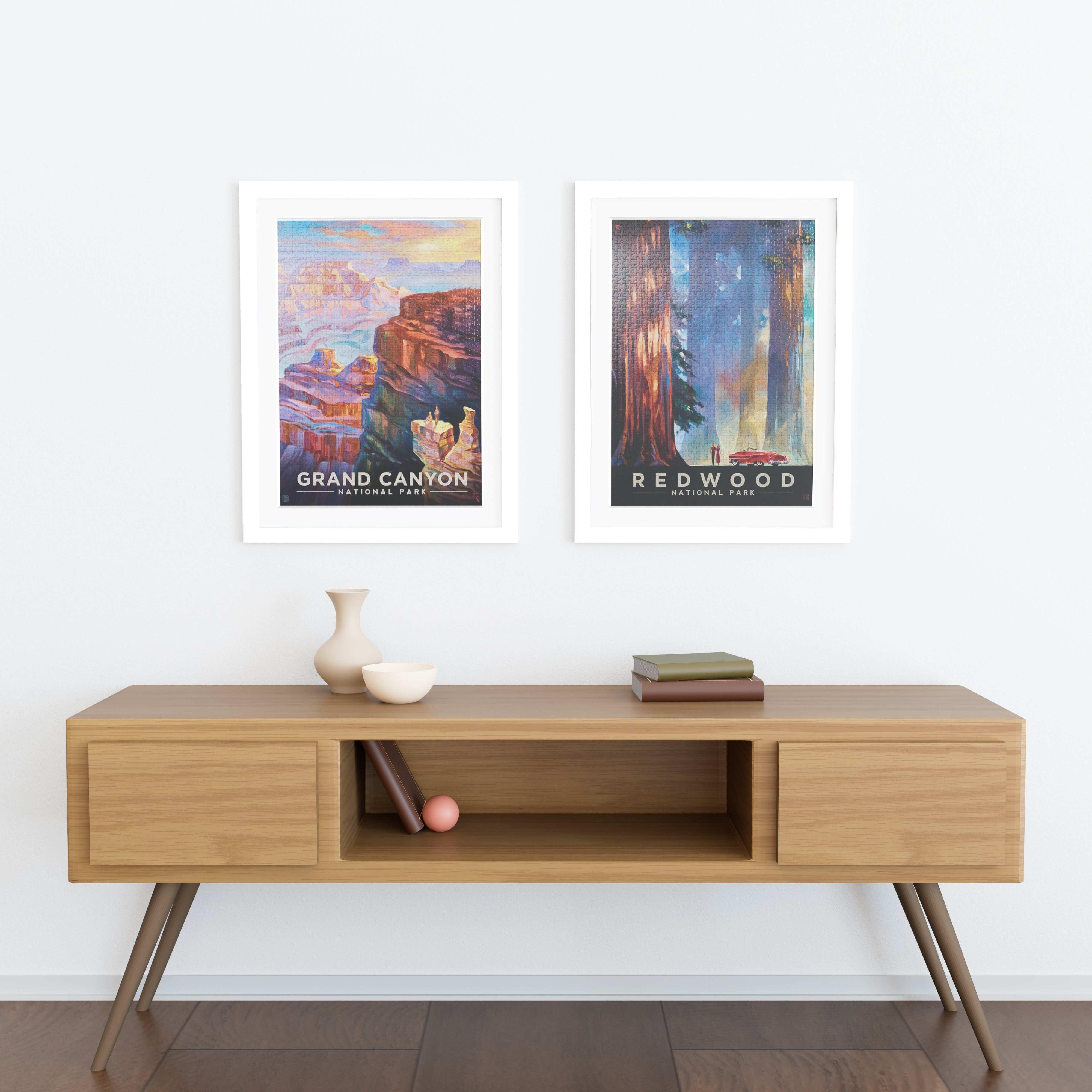 24x32 Matted Wood Frame - Signature Glass