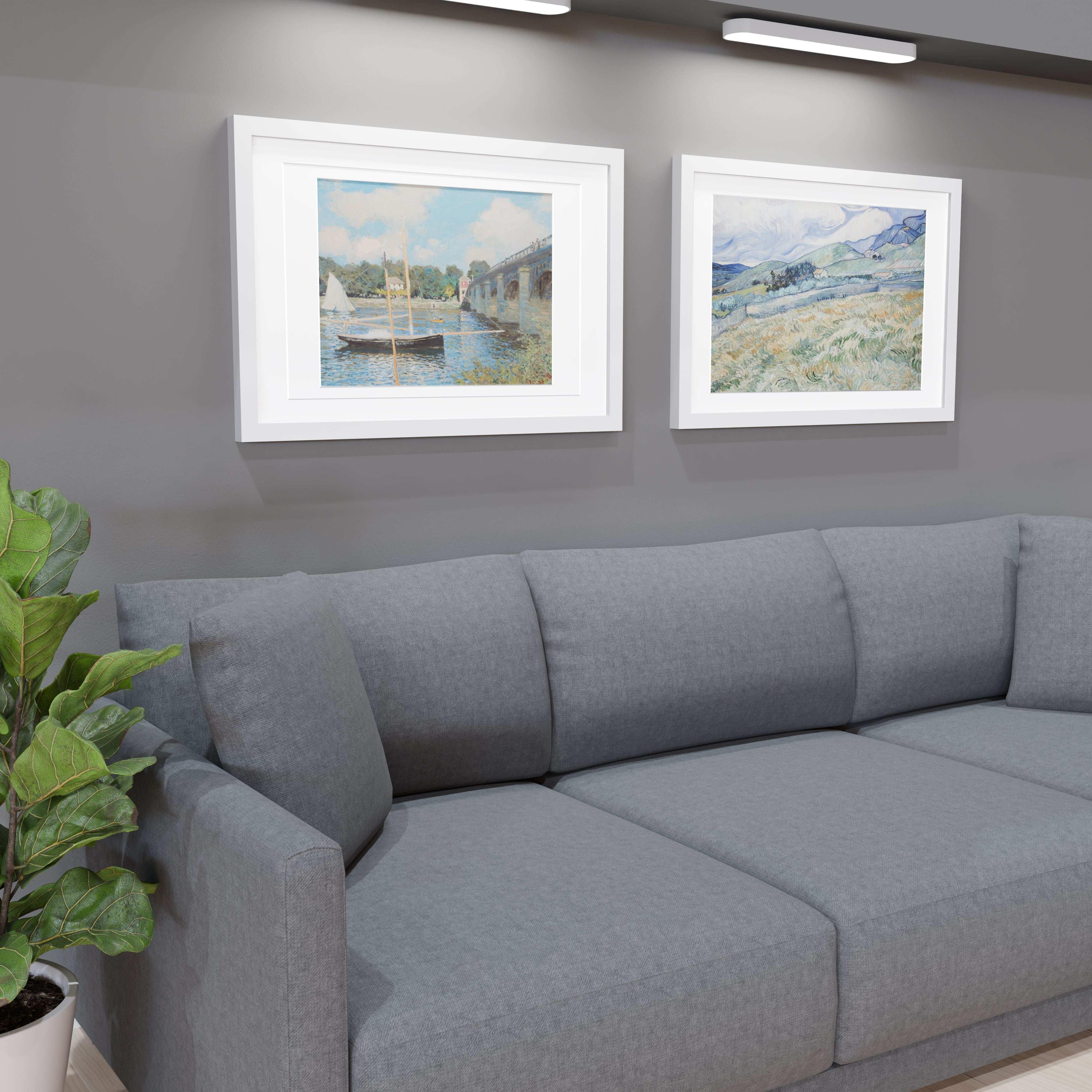 24x36 Multi-Mat Wood Frame - Signature Glass