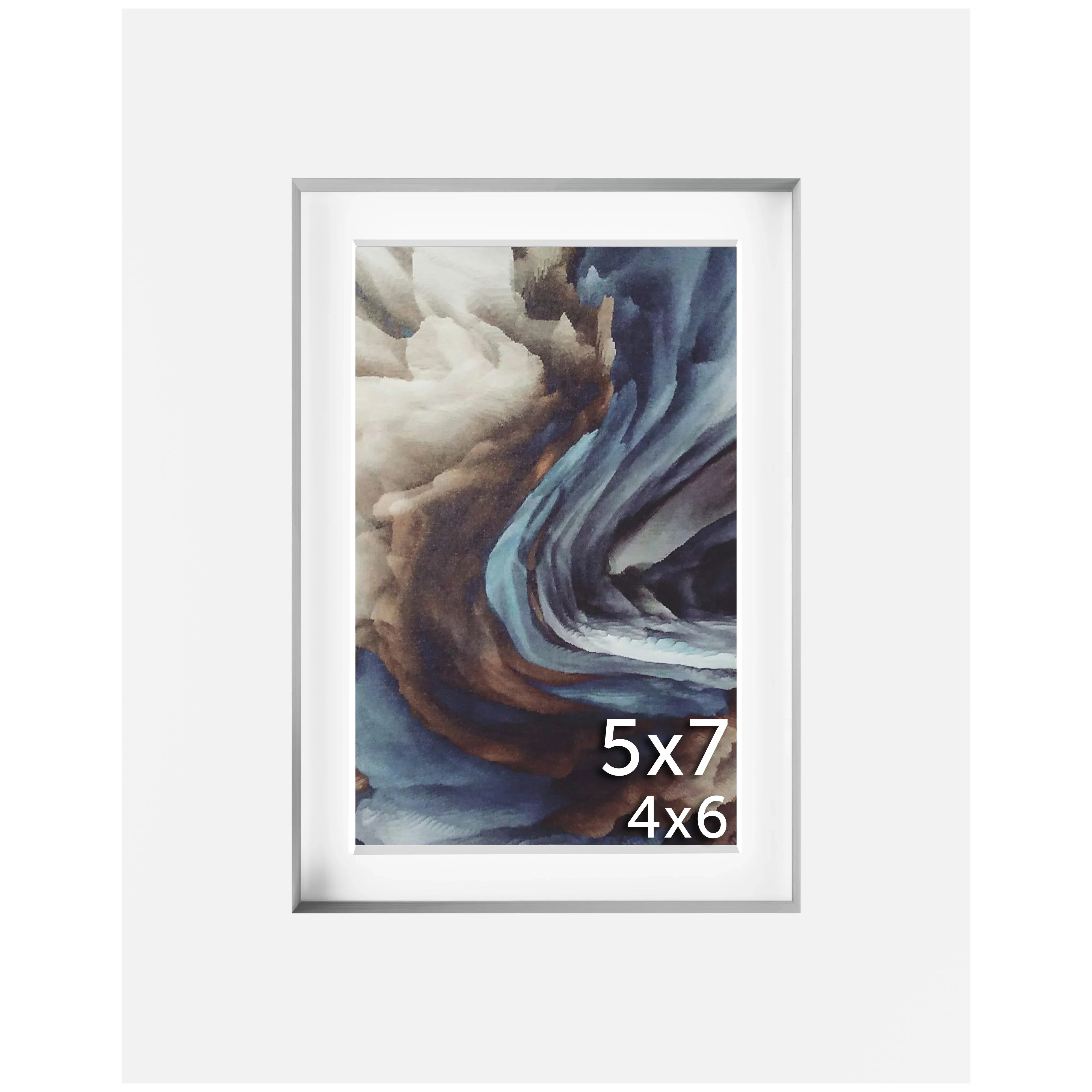 5x7 Marco Foto Madera Mate