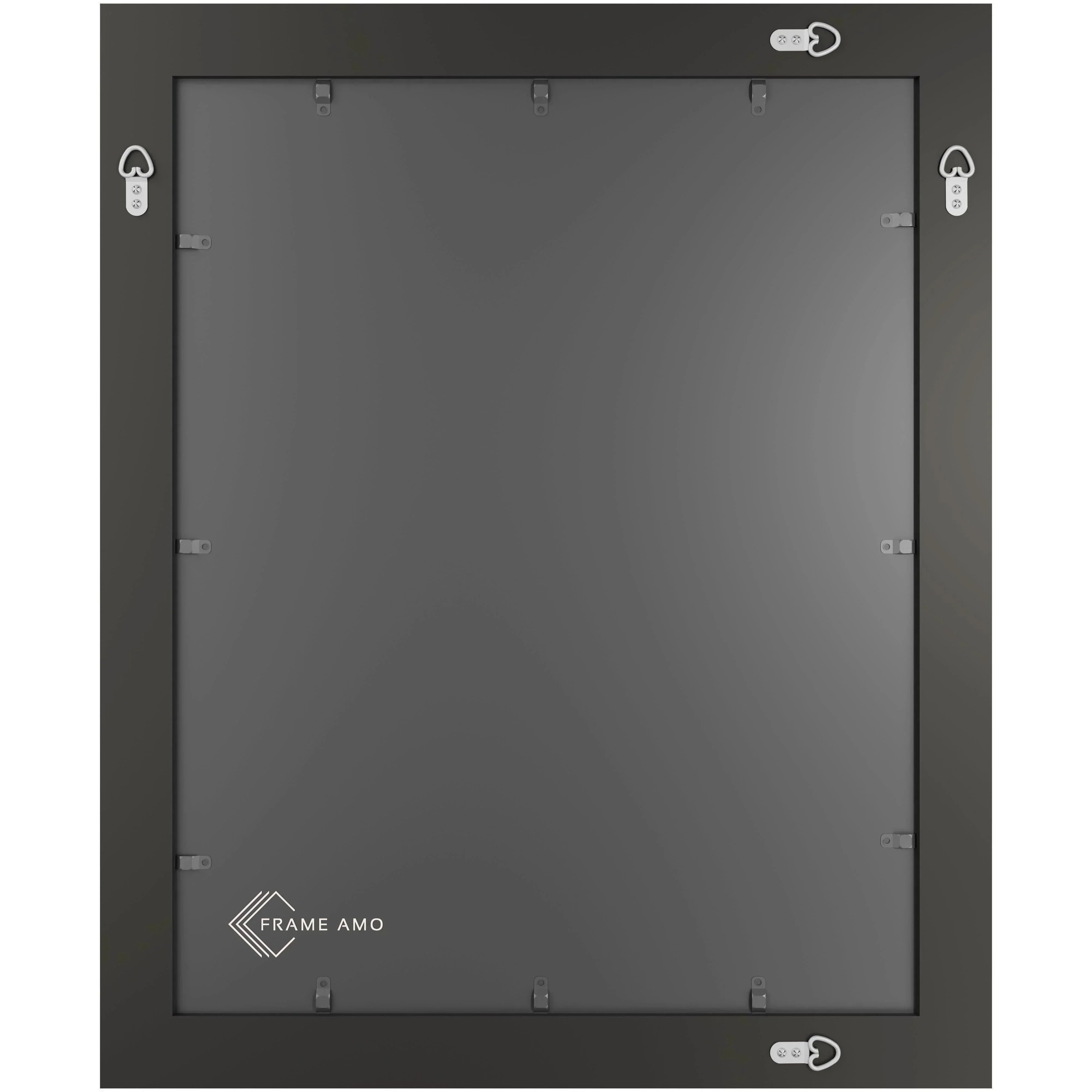 16x20 Frame with Double Mat for 11×14 Certificate - Glass and Wood