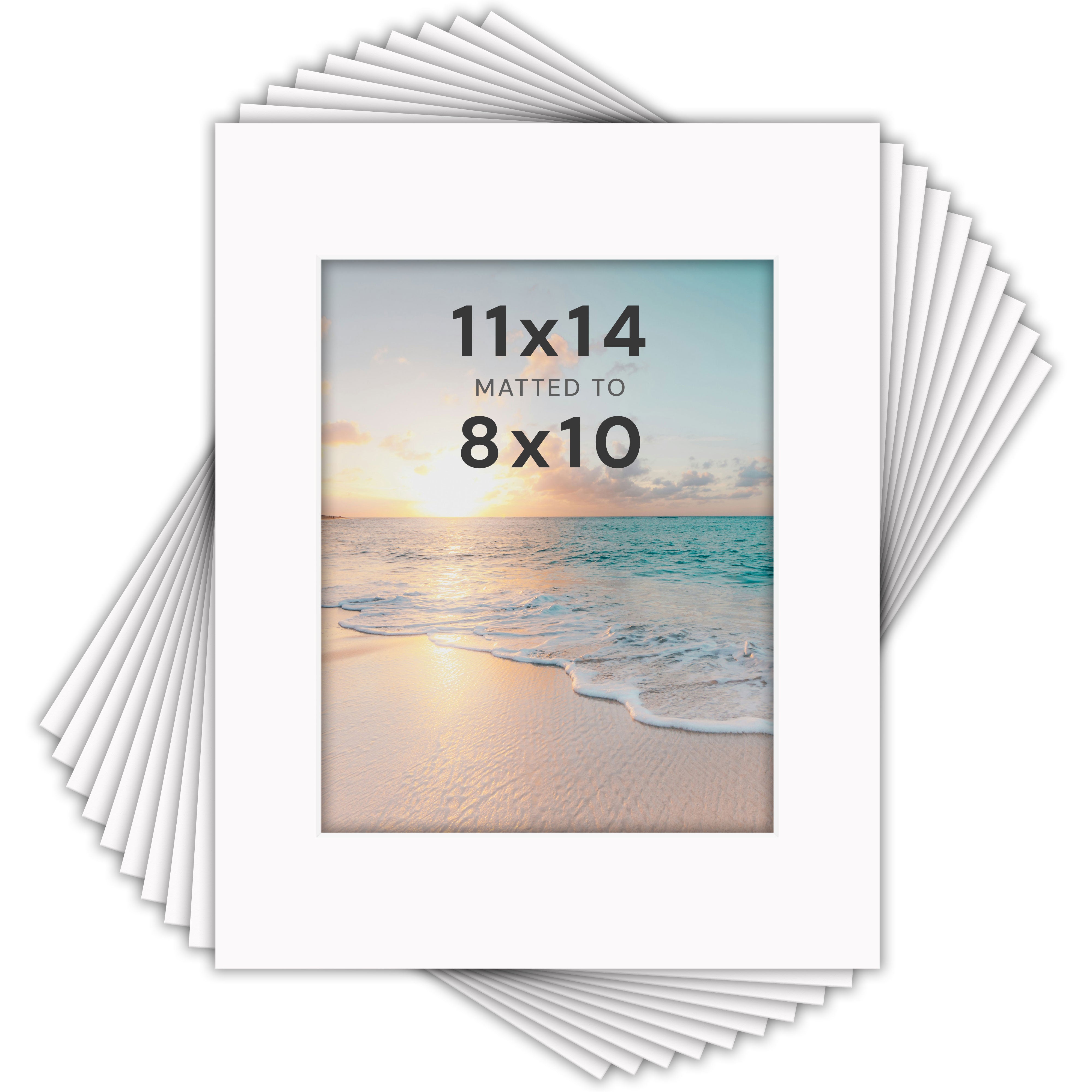 White Mats For Picture Frame - 11x14