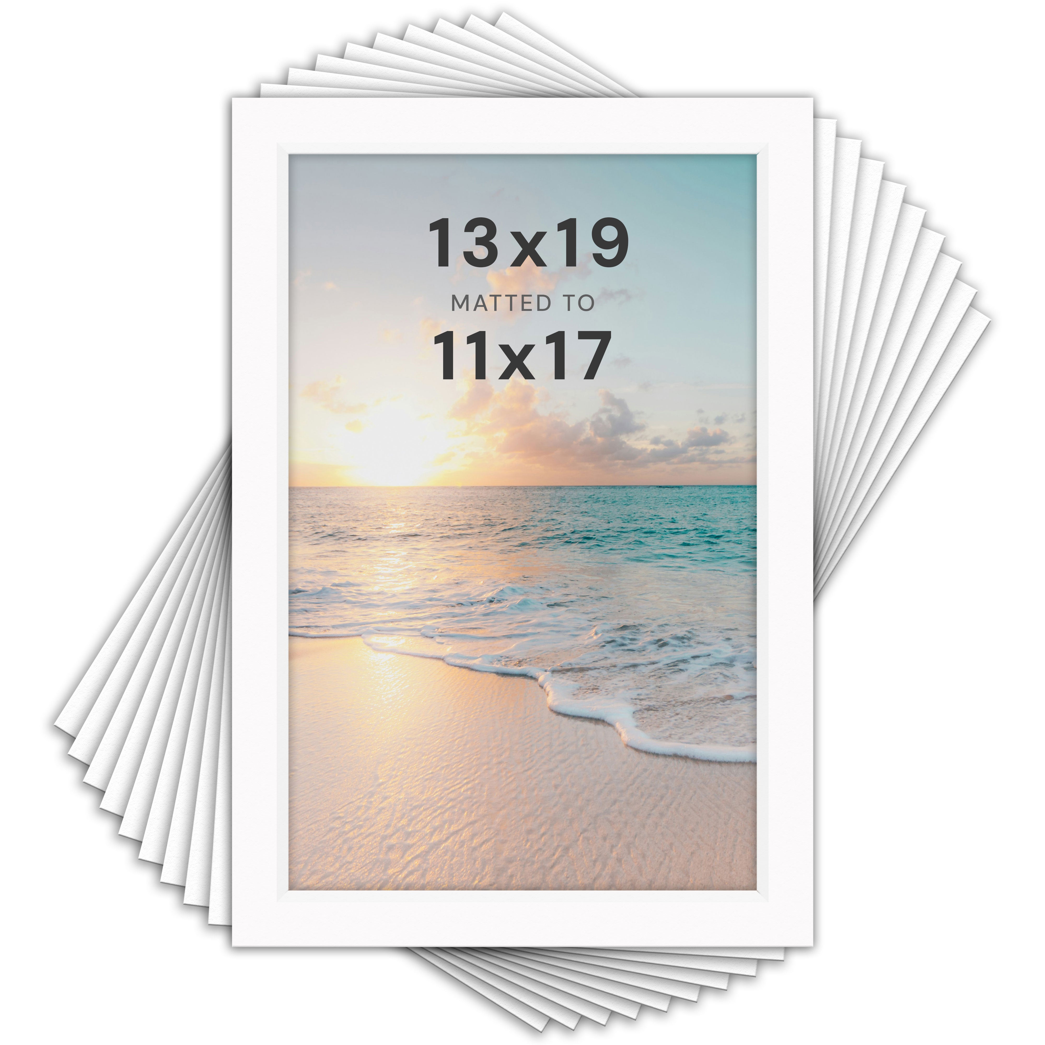 White Mats For Picture Frame - 13x19