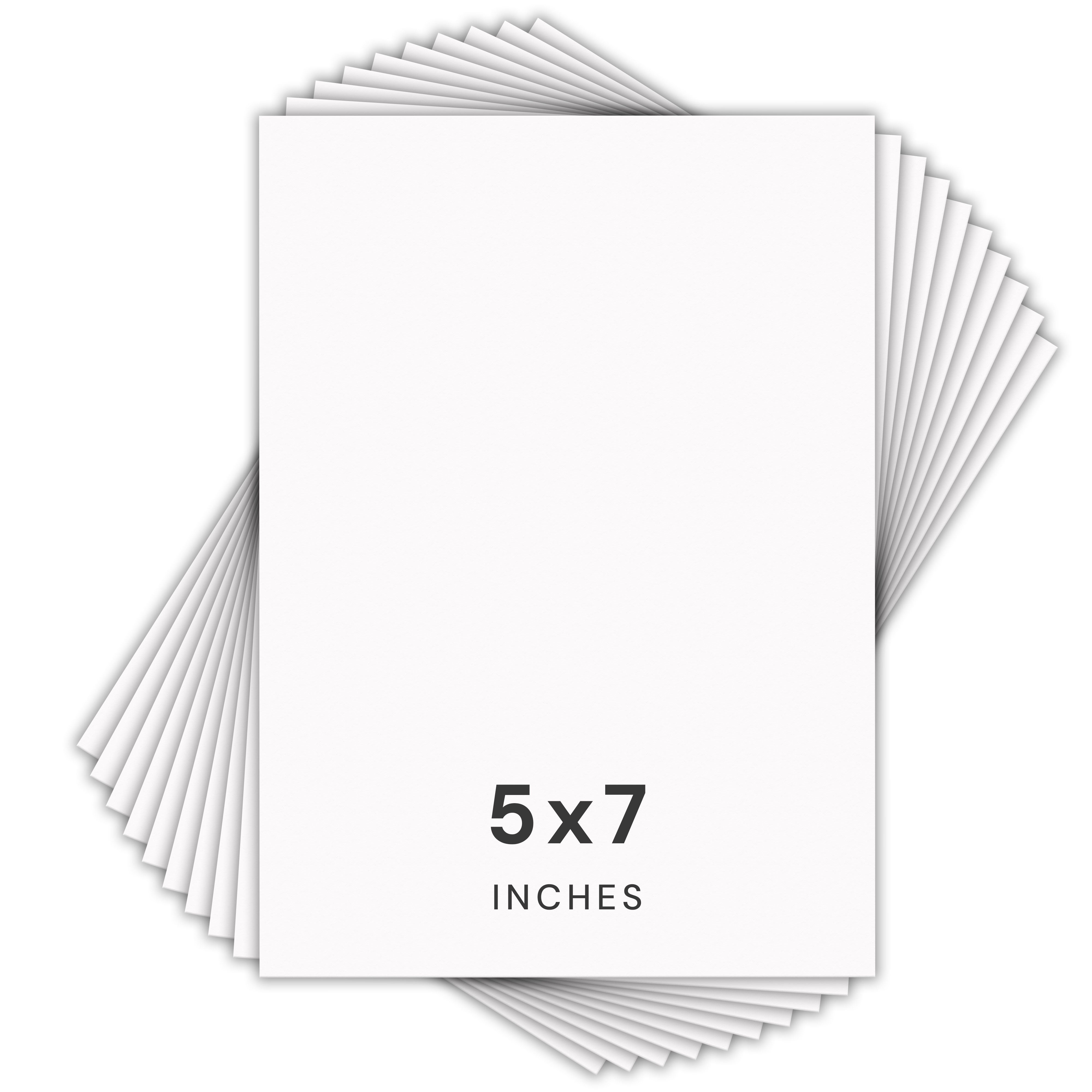 White Mats For Picture Frame - 5x7