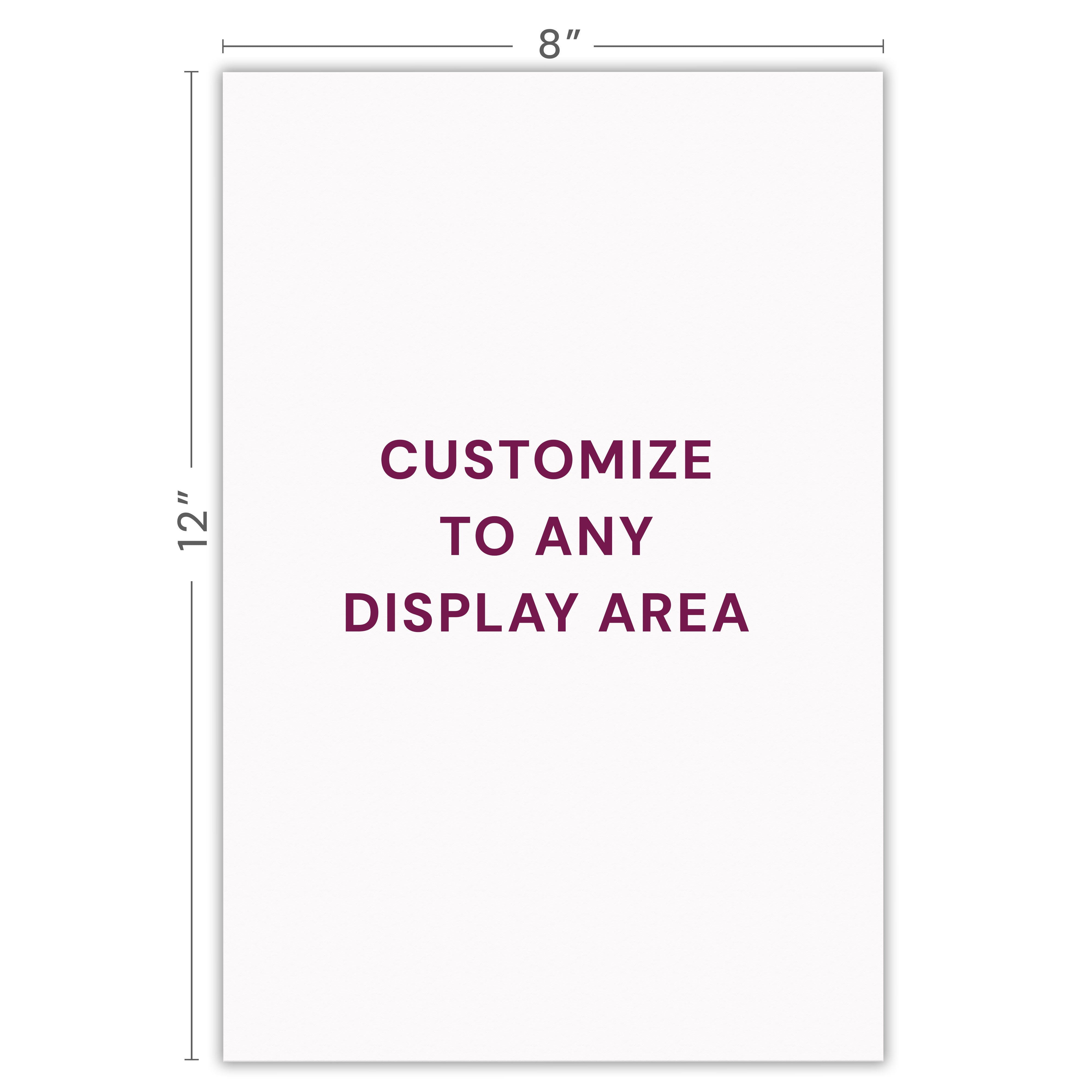 White Mats For Picture Frame - 8x12