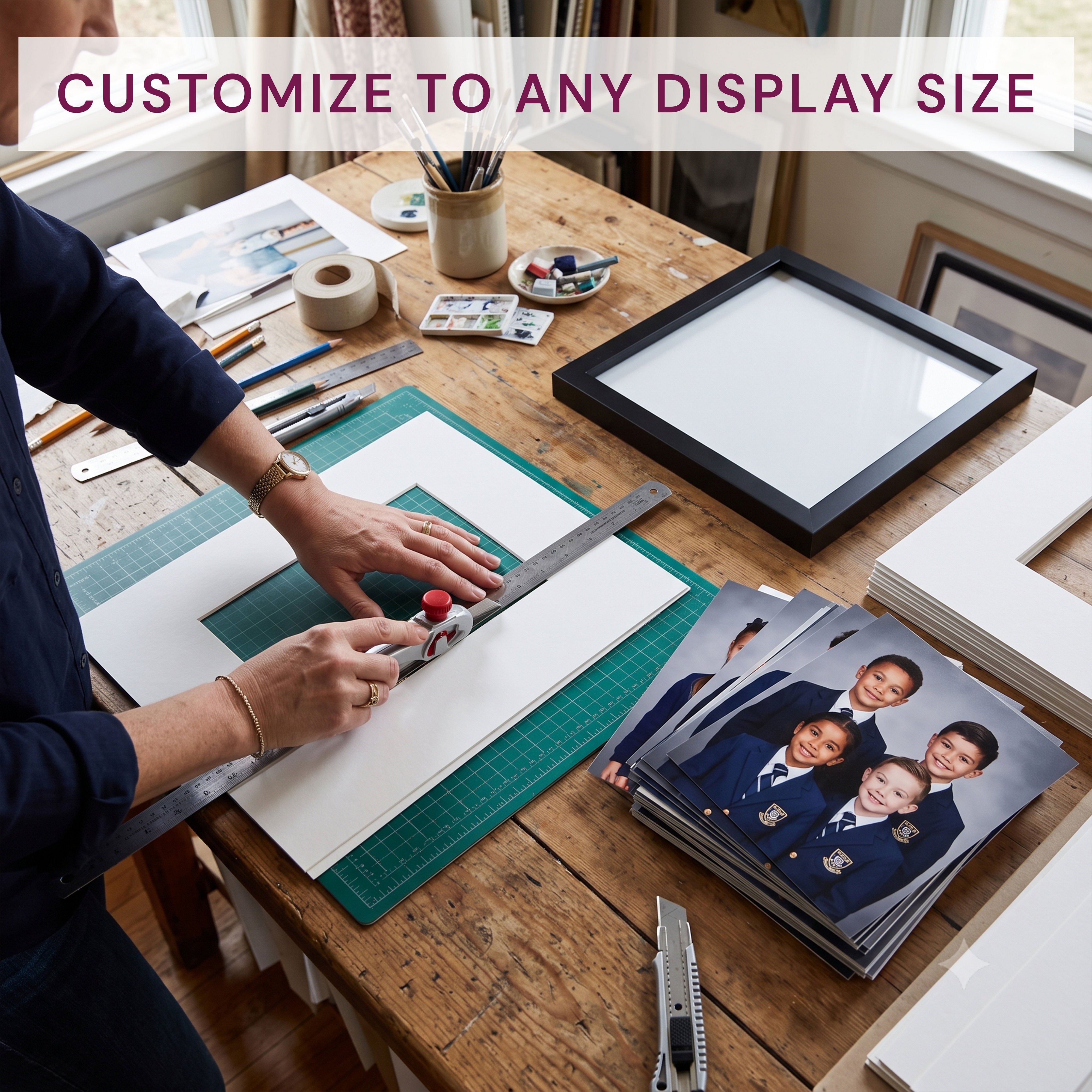 White Mats For Picture Frame - 8x12