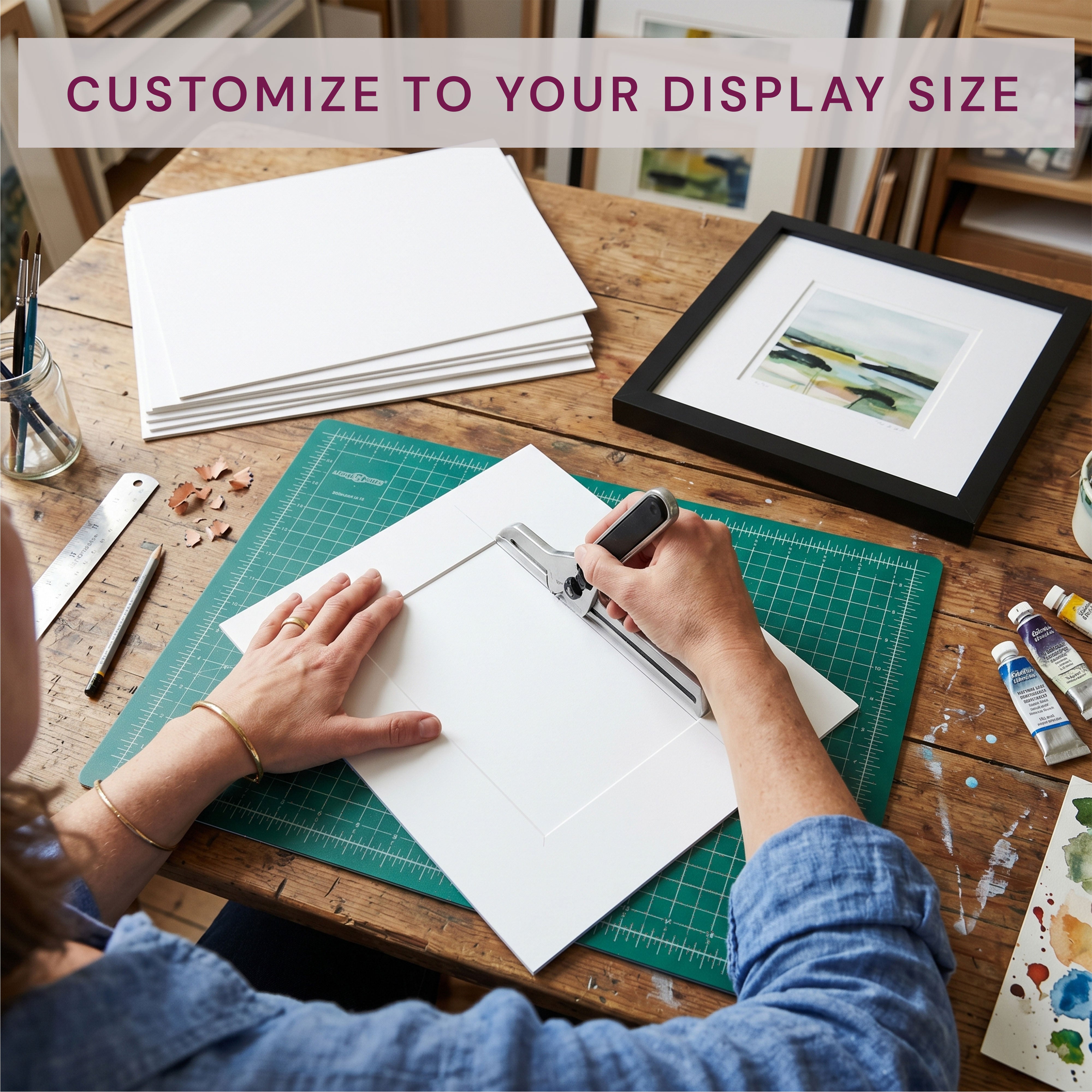 White Mats For Picture Frame - 8x10