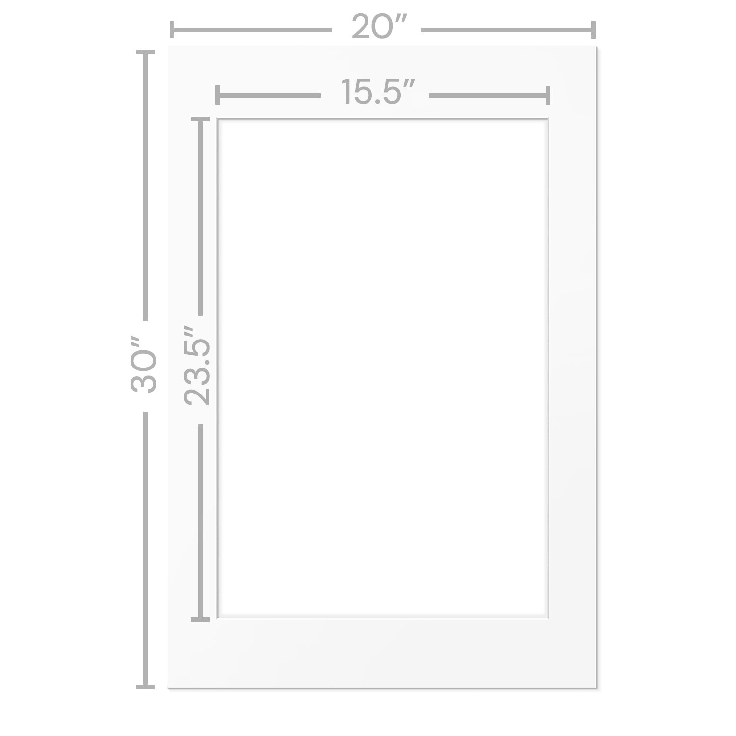 White Mats For Picture Frame - 20x30