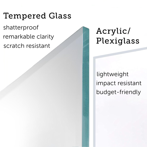 Tempered Glass vs. Acrylic: Which is Best for Your Frame?