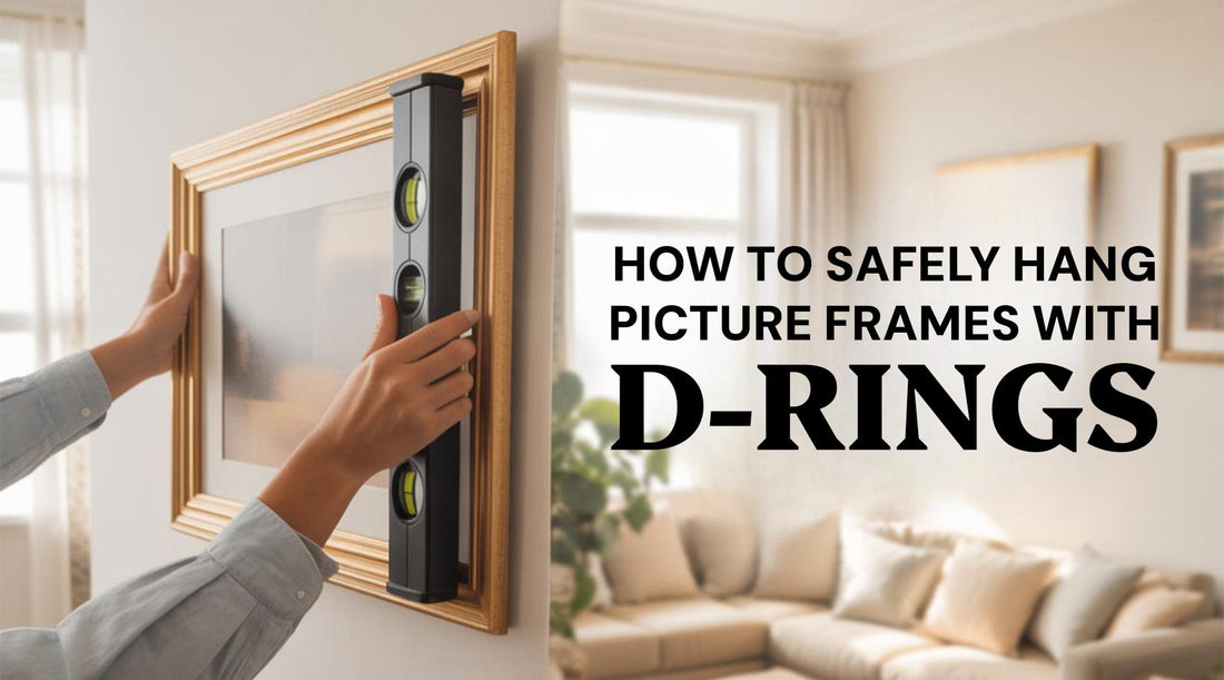 How to Hang Solid Wood Frames with D-Rings
