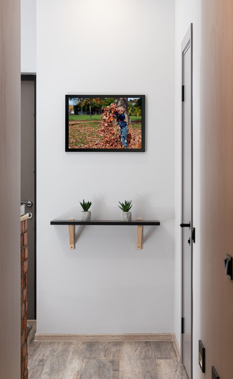 9x19 Black Modern Picture or Poster Frame, 1 inch Wide Border, Acrylic Front