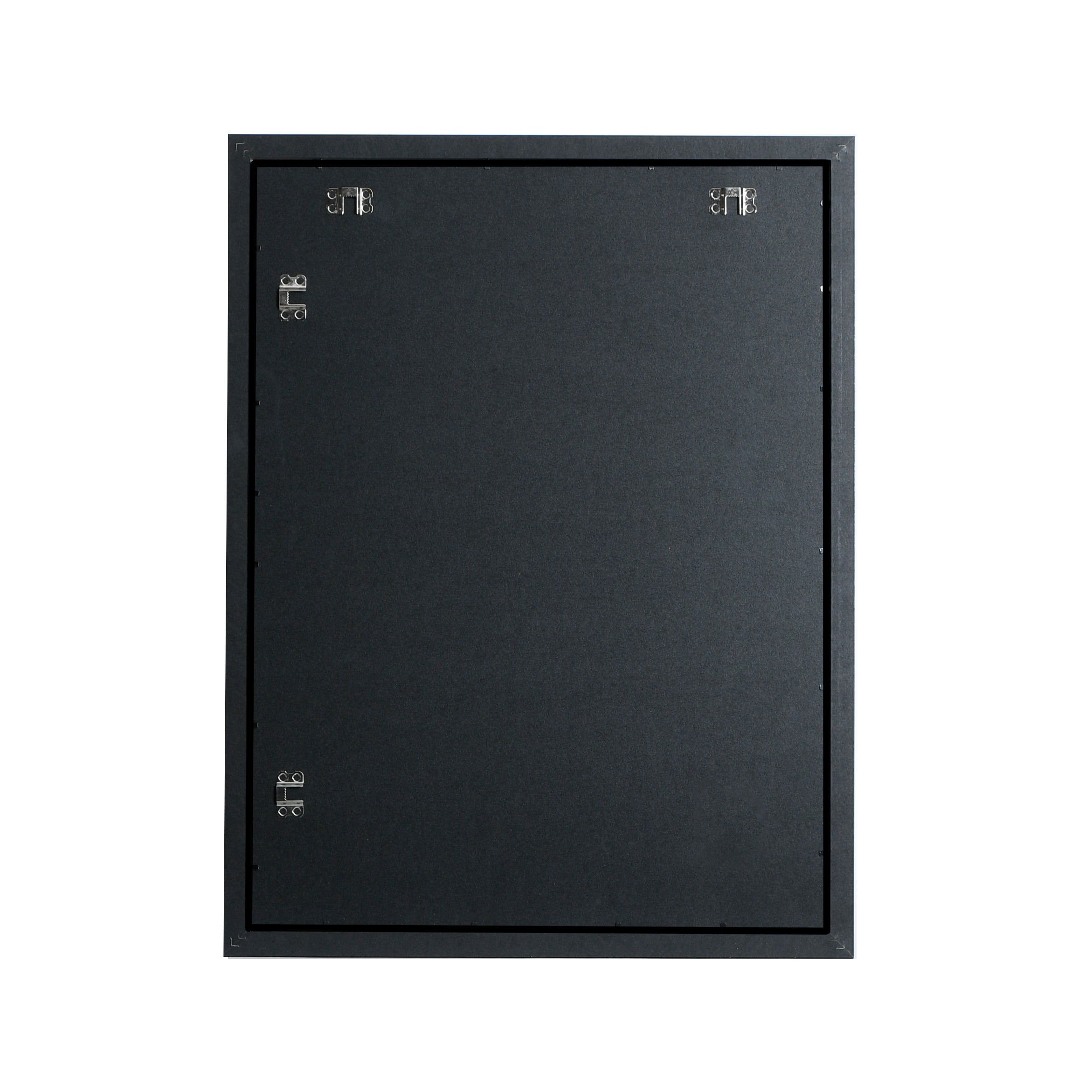 18x24-14x20 Modern Black Picture Frame, with White Mat, 1 inch Wide Border, Acrylic Front