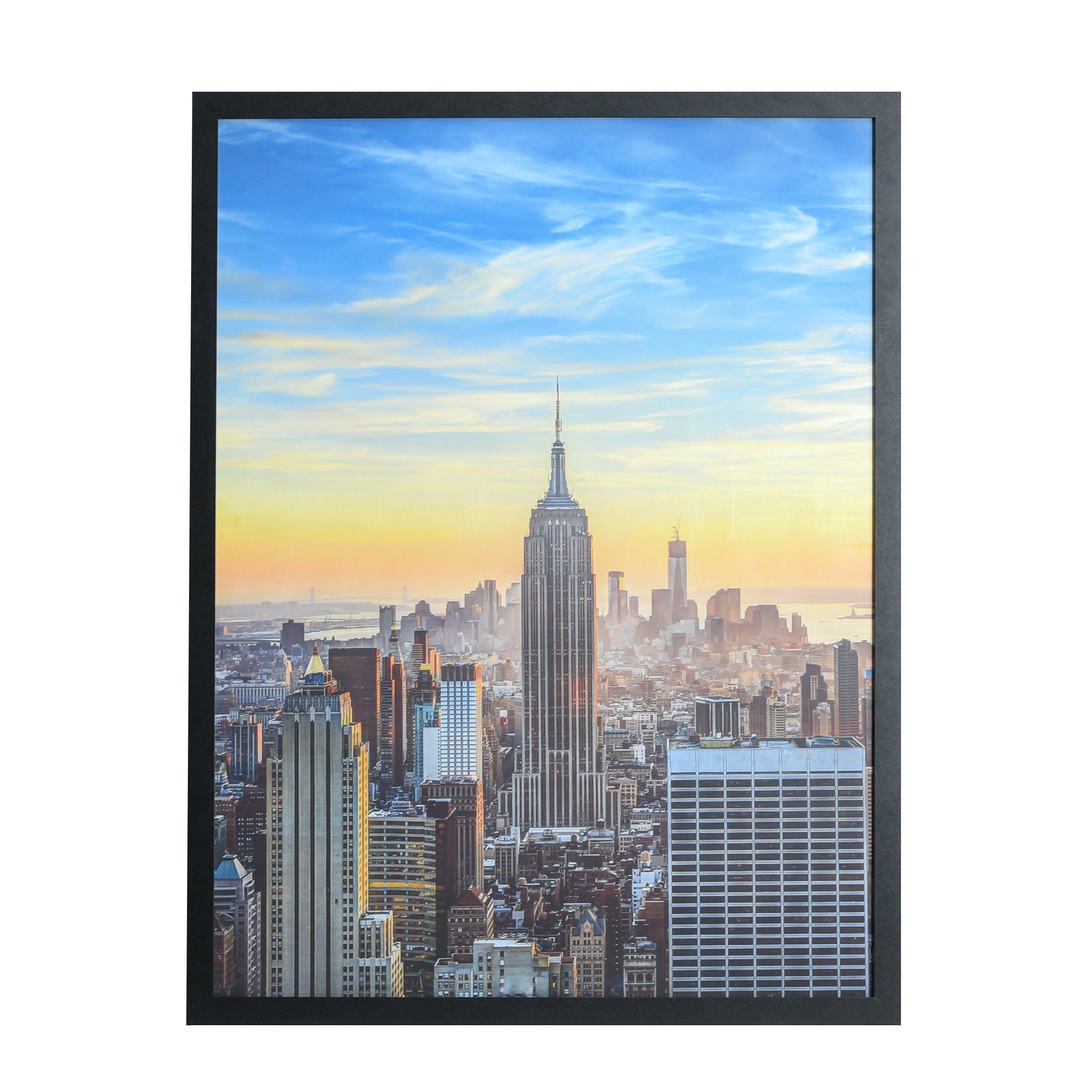 24x32 Modern Picture or Poster Frame, 1 inch Wide Border, Acrylic Front