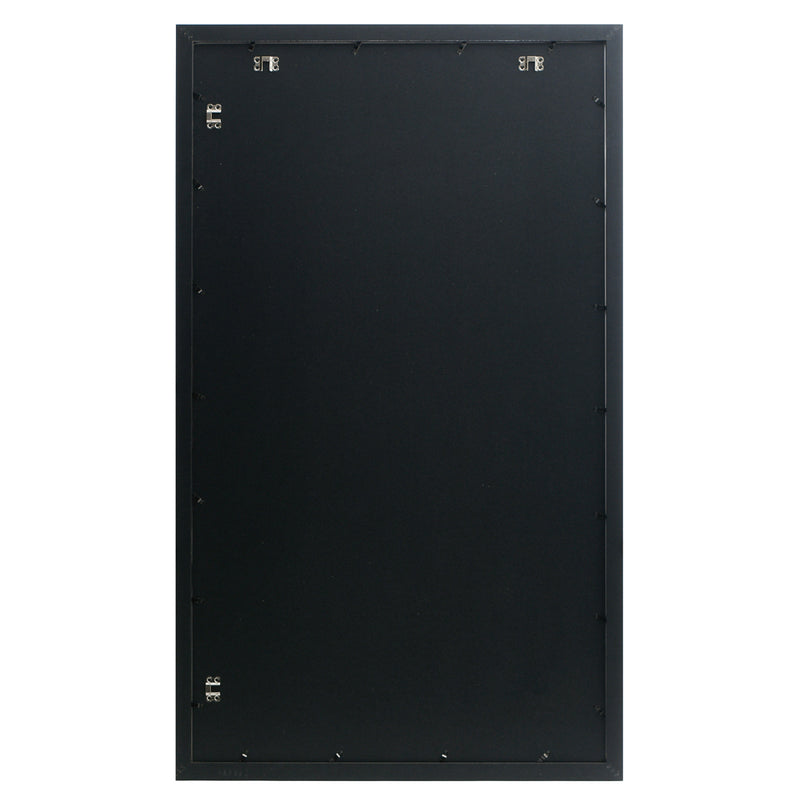 24x42-18x36 Poster Frame with 17.5x35.5 White Mat Opening, 1.25 Inch Wide and 1 Inch Thick Border, Acrylic Front