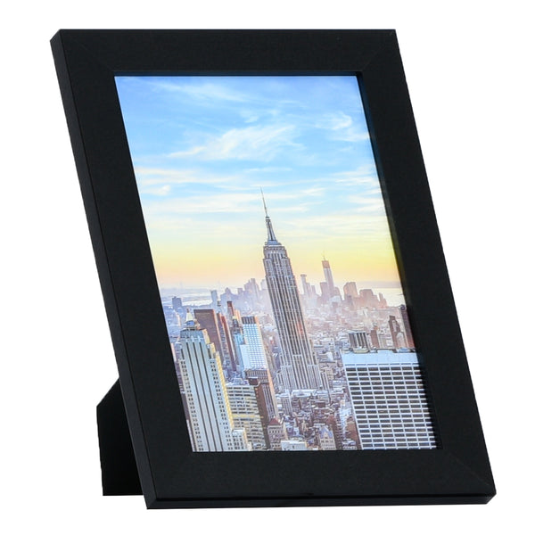 7x9 Modern Picture Frame, 1 inch Border, Glass Front, for Wall or Table