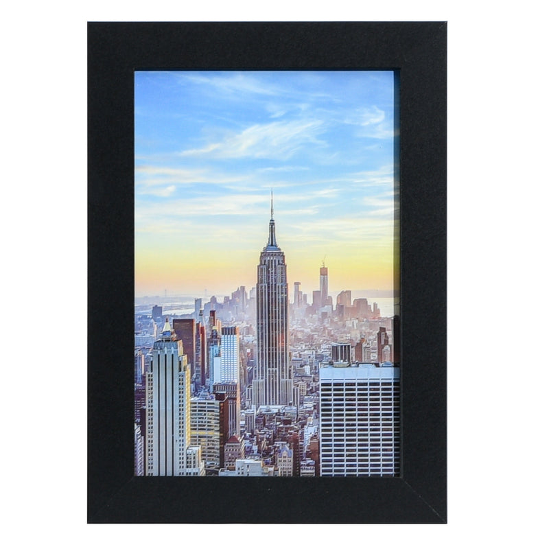 7x9 Modern Picture Frame, 1 inch Border, Glass Front, for Wall or Table